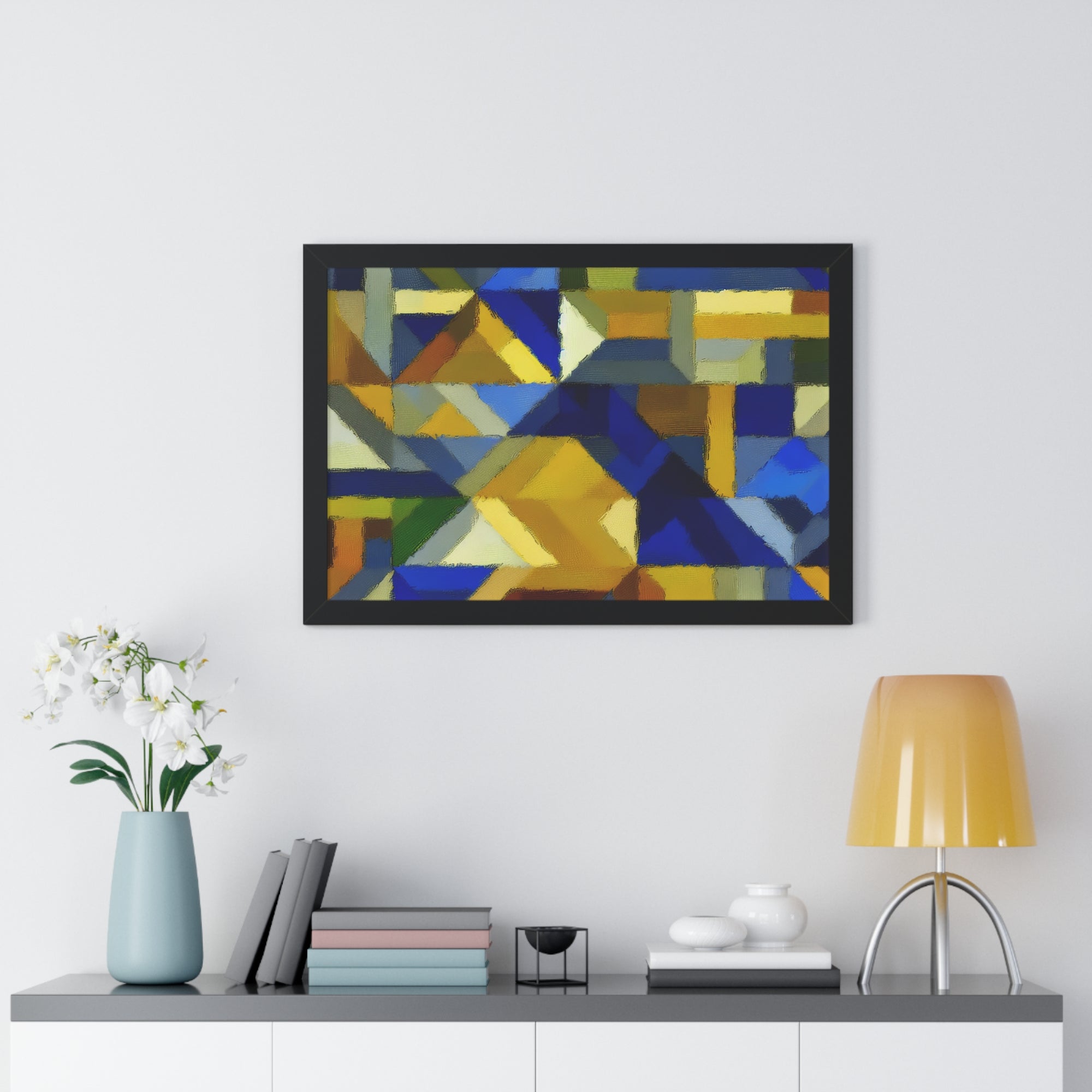 Fractured Vibrance and Motion | Framed Print