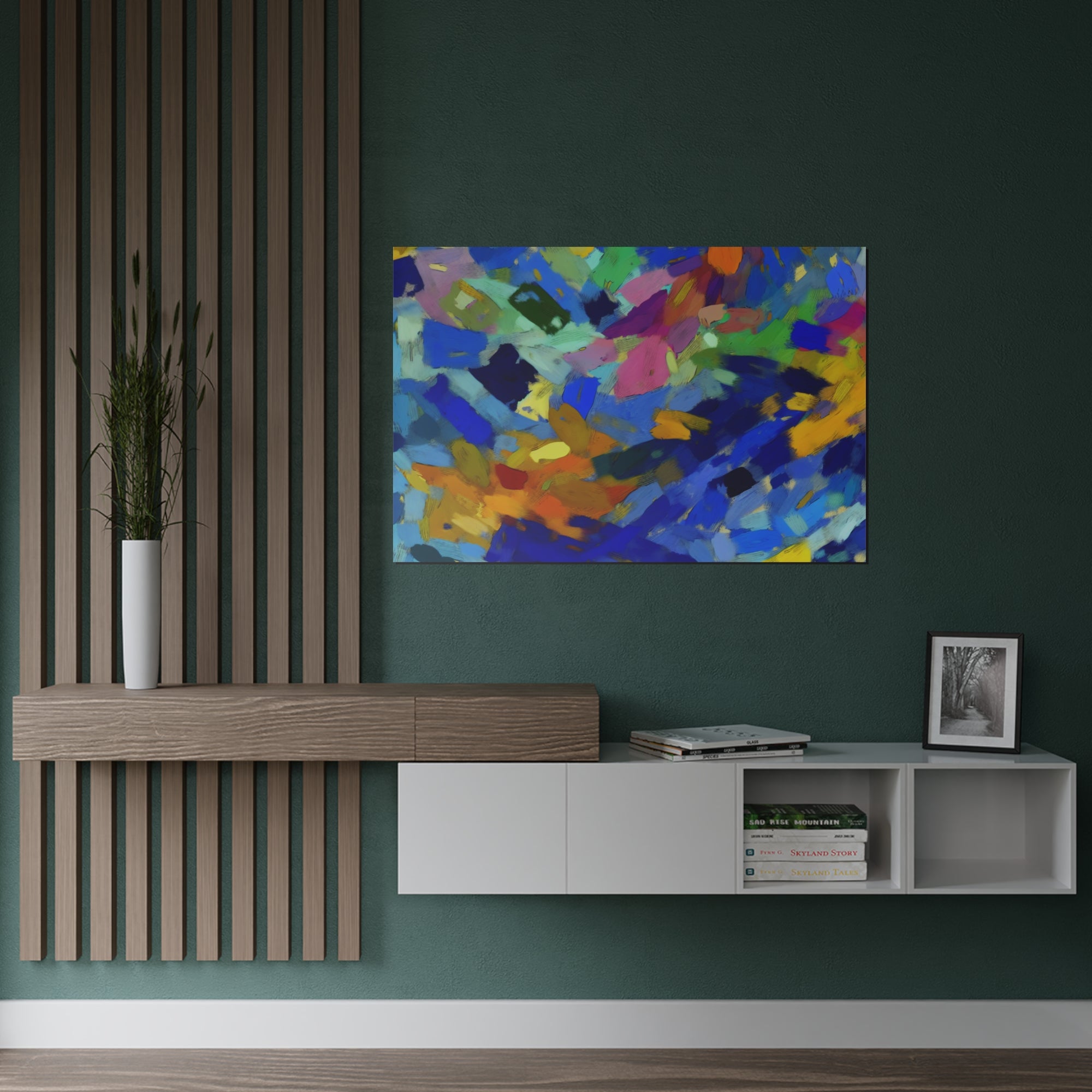 Elysian Whirl and Drift | Satin Print