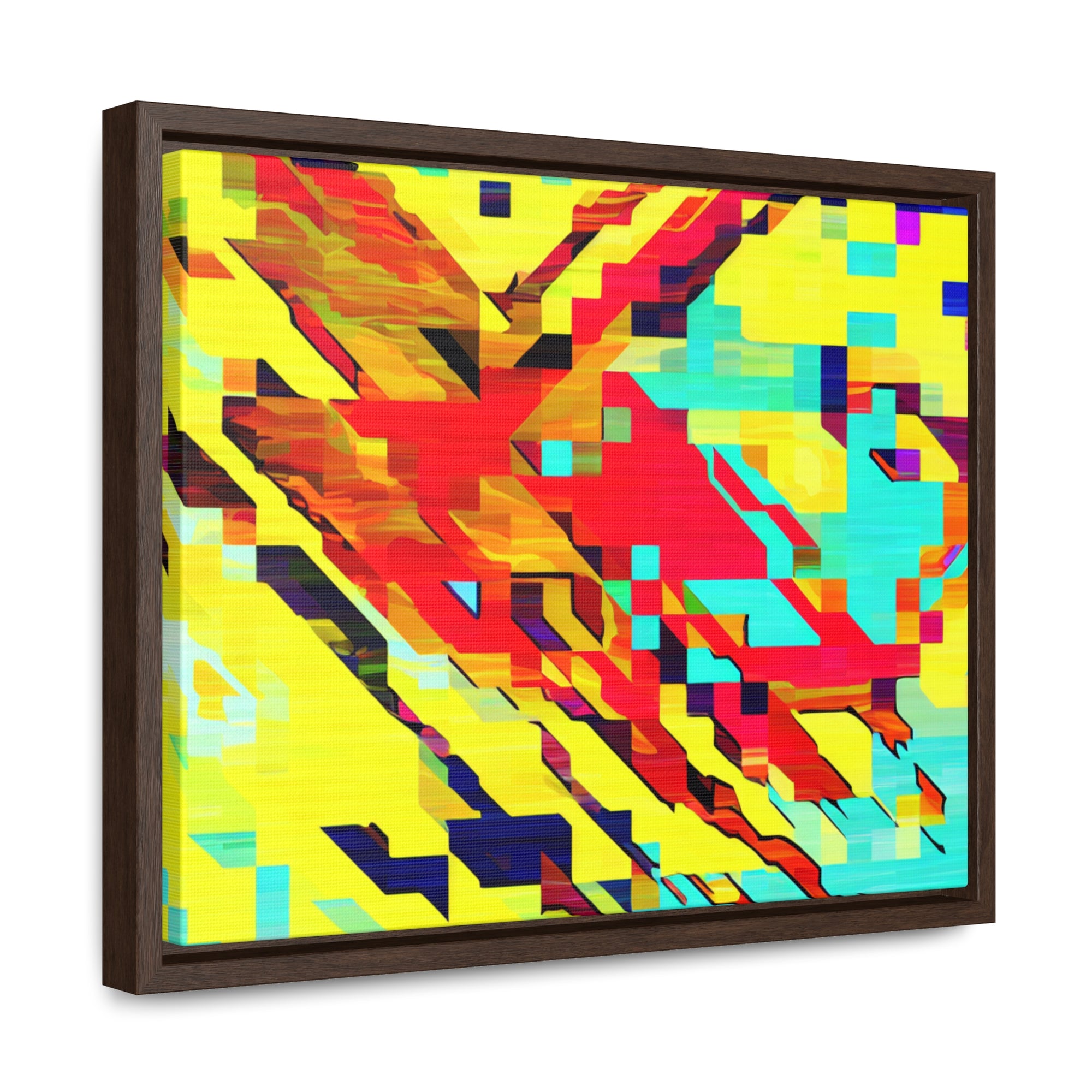 Euphoria in Pixels | Framed Canvas