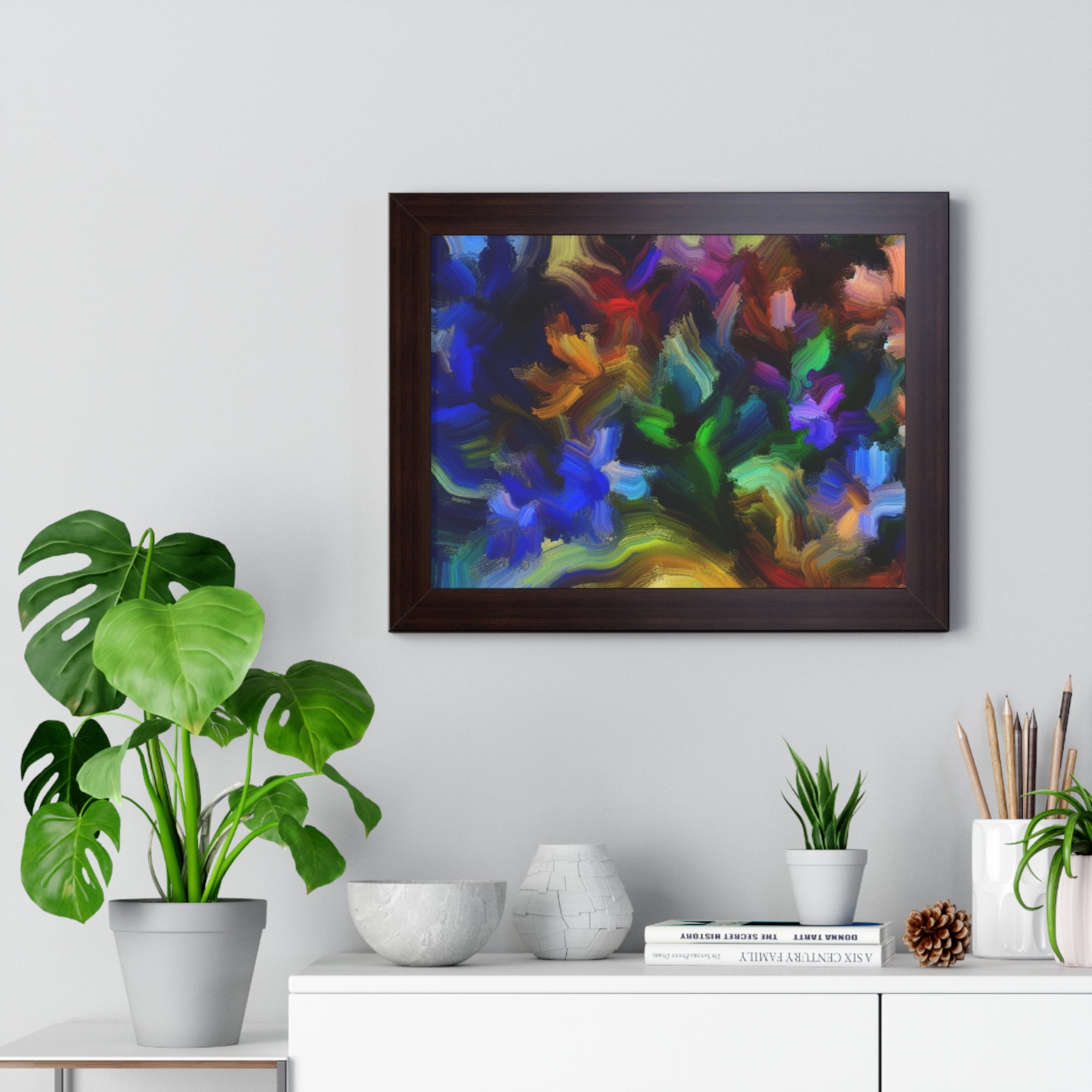 Vibrant Whispers of Flora | Framed Print