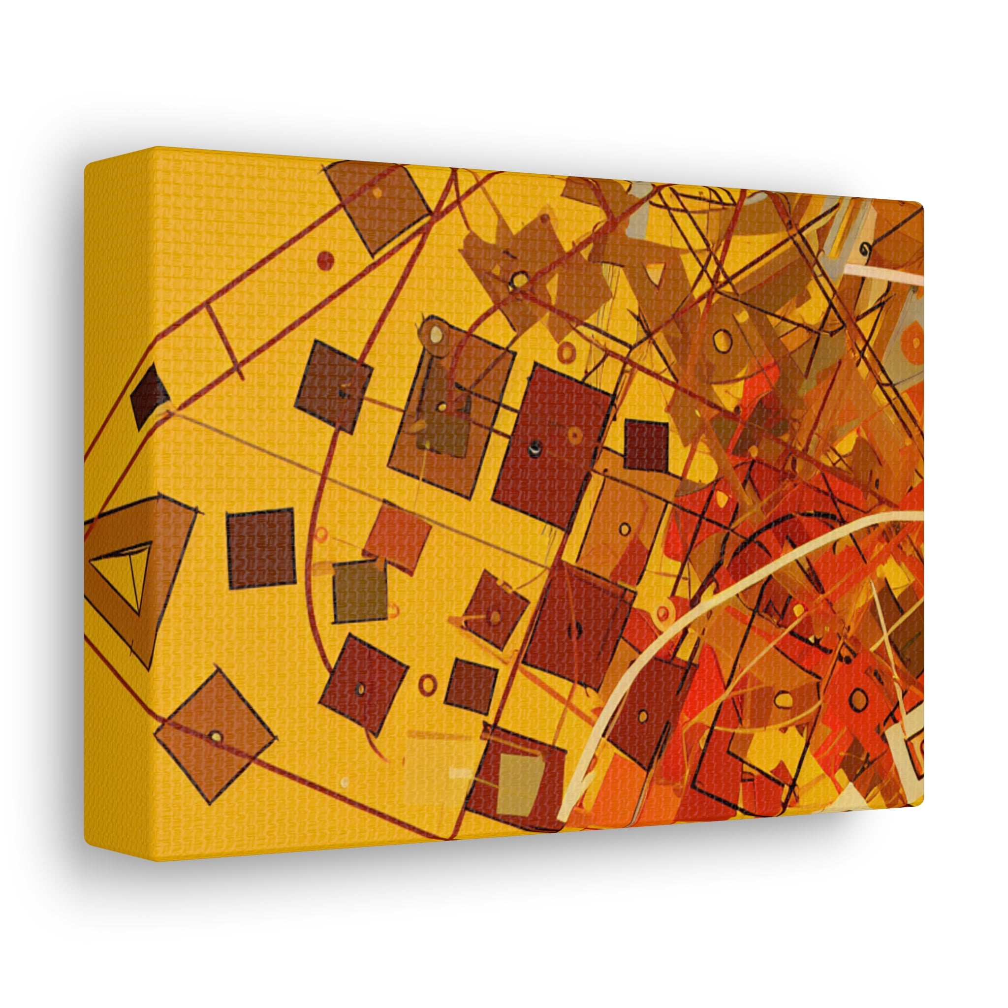 Vibrant Geometry Dance | Canvas