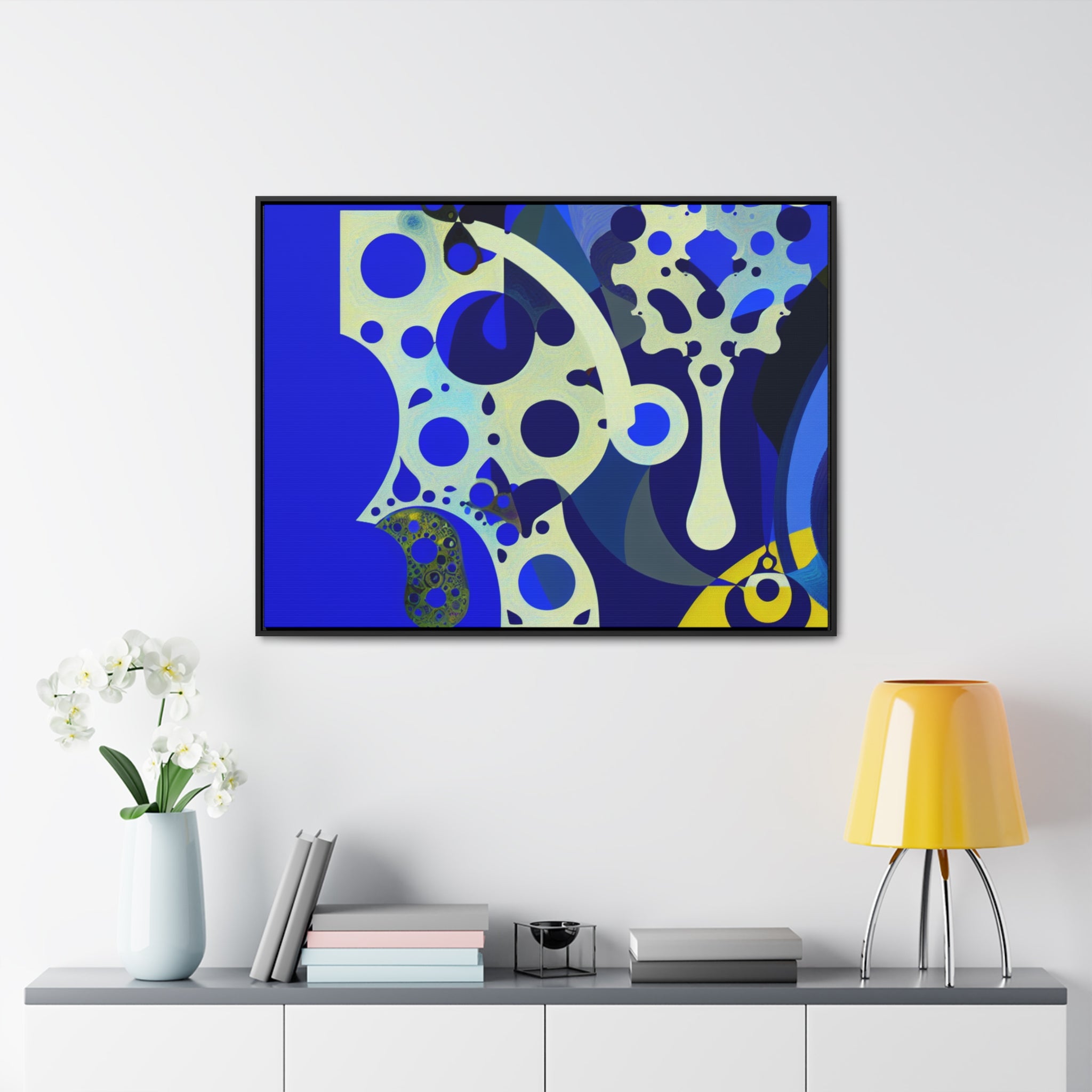 Fluid Dreams and Shadows | Framed Canvas