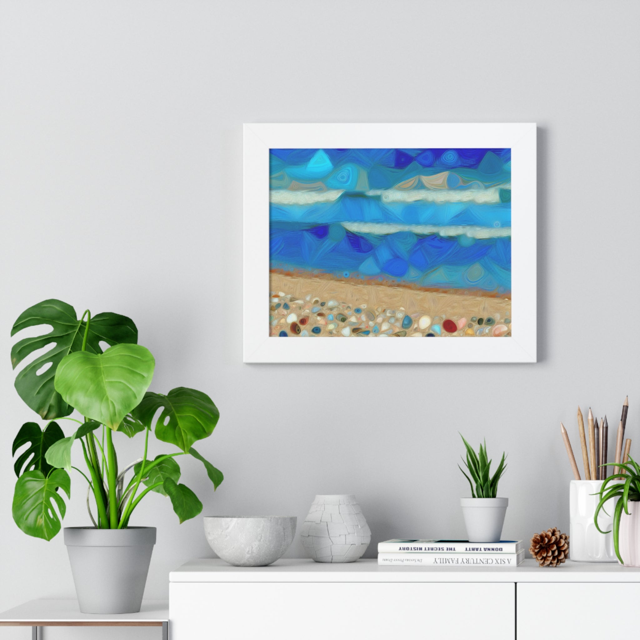 Whispers of Tidal Serenity | Framed Print