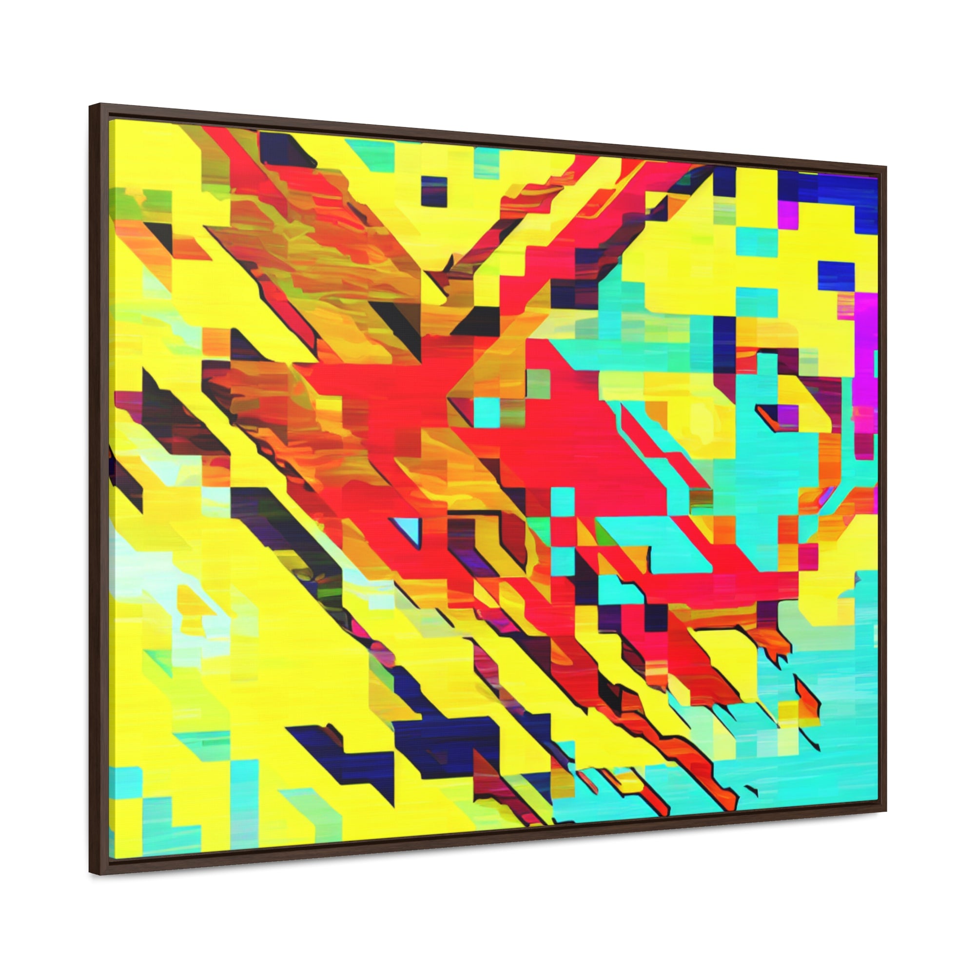 Euphoria in Pixels | Framed Canvas