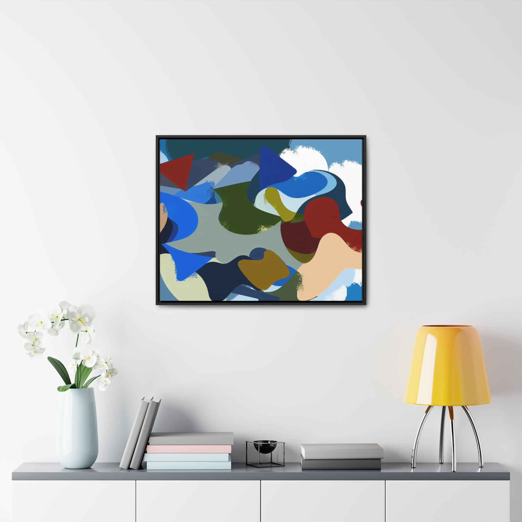 Elysian Echoes of Earth | Framed Canvas