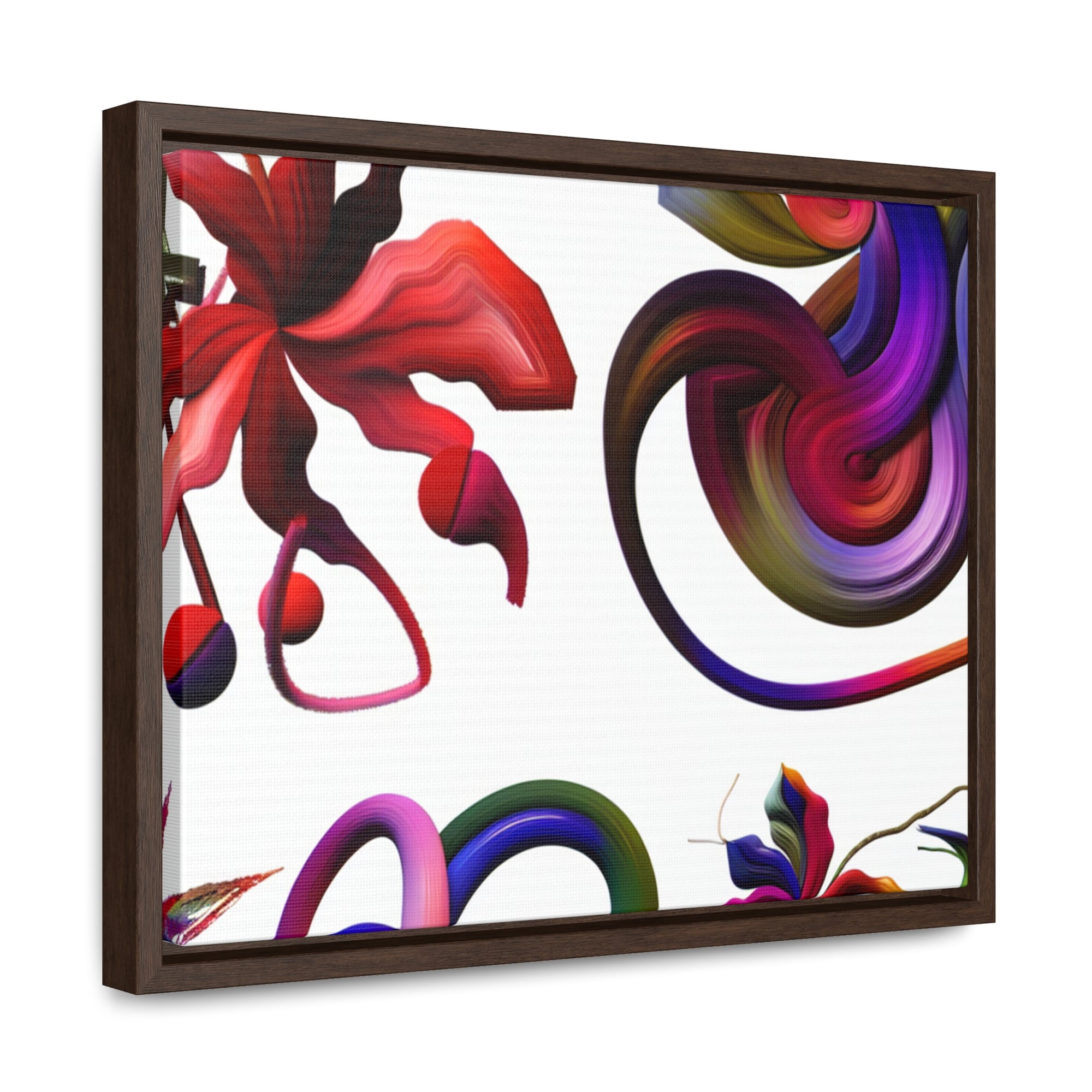 Botanical Whirl and Bloom | Framed Canvas