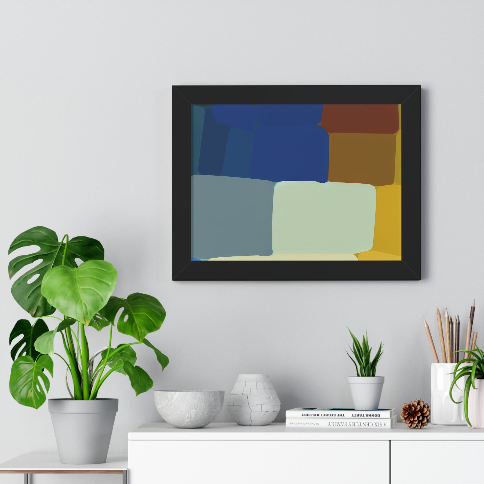 Fluid Harmony and Depth | Framed Print