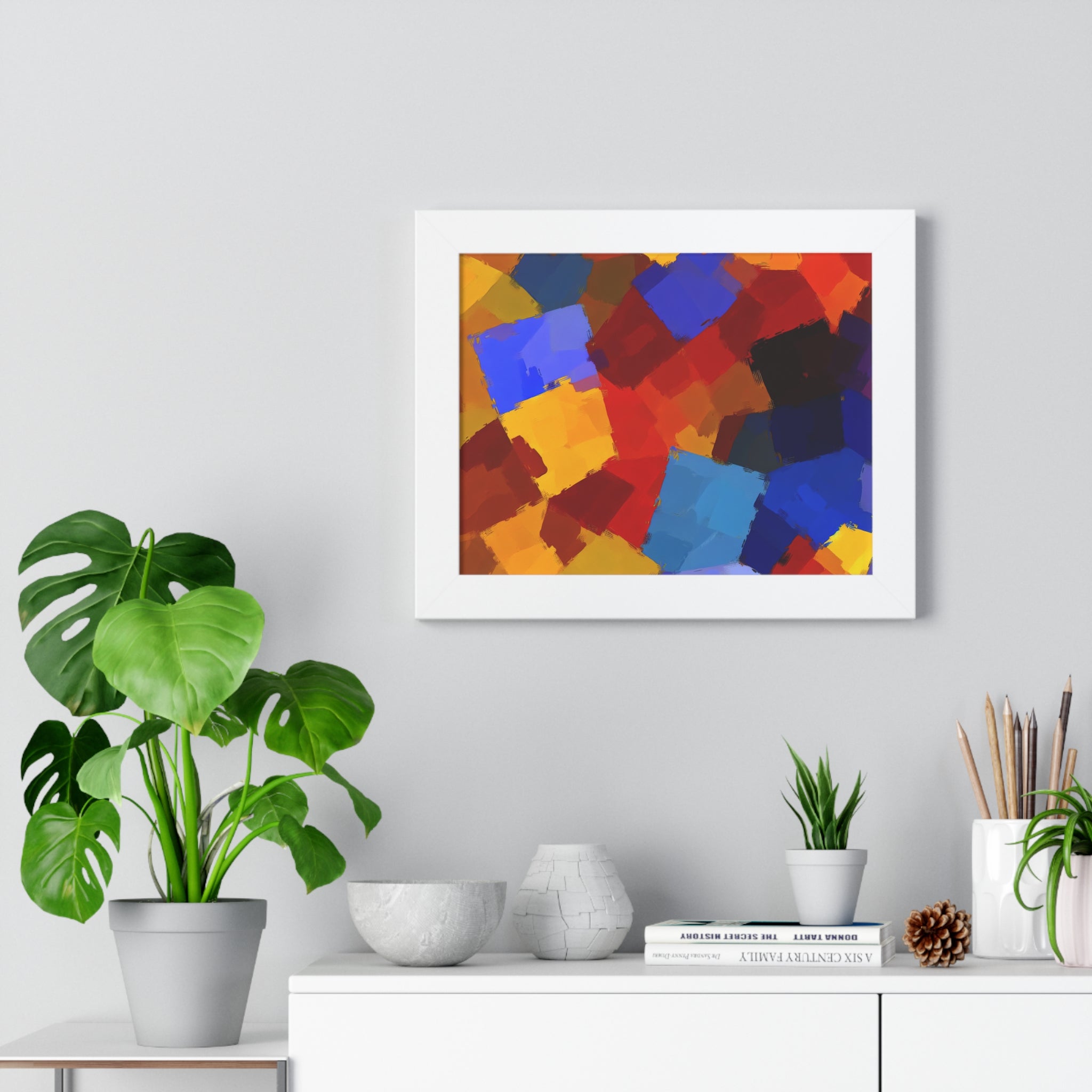 Prismatic Whirl and Flow | Framed Print