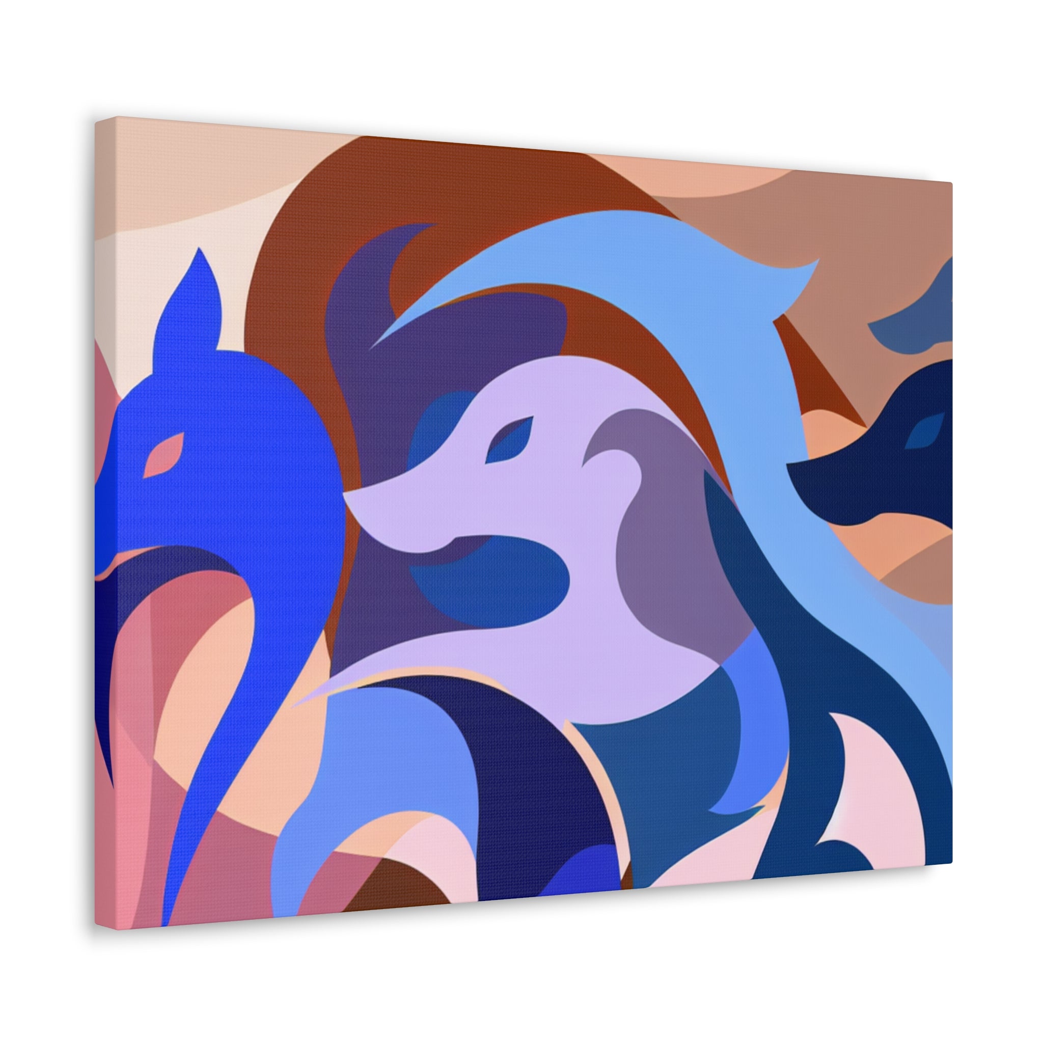 Foxes in Fluidity | Canvas