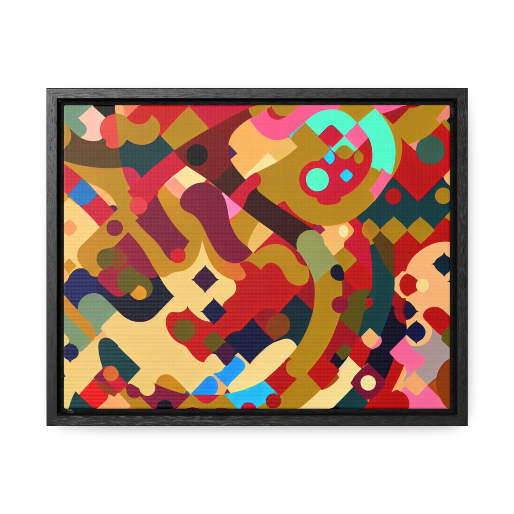 Whispers of Color and Form | Framed Canvas