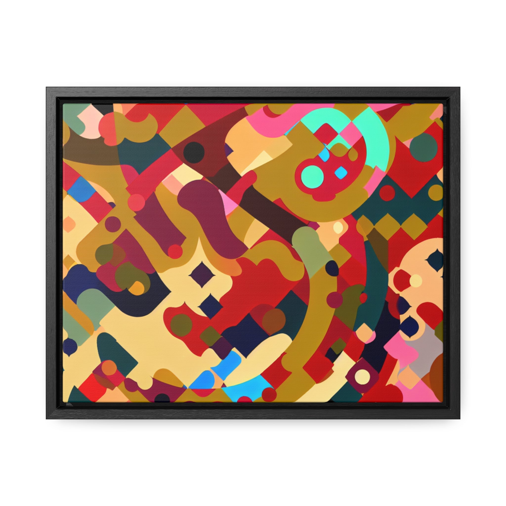 Whispers of Color and Form | Framed Canvas