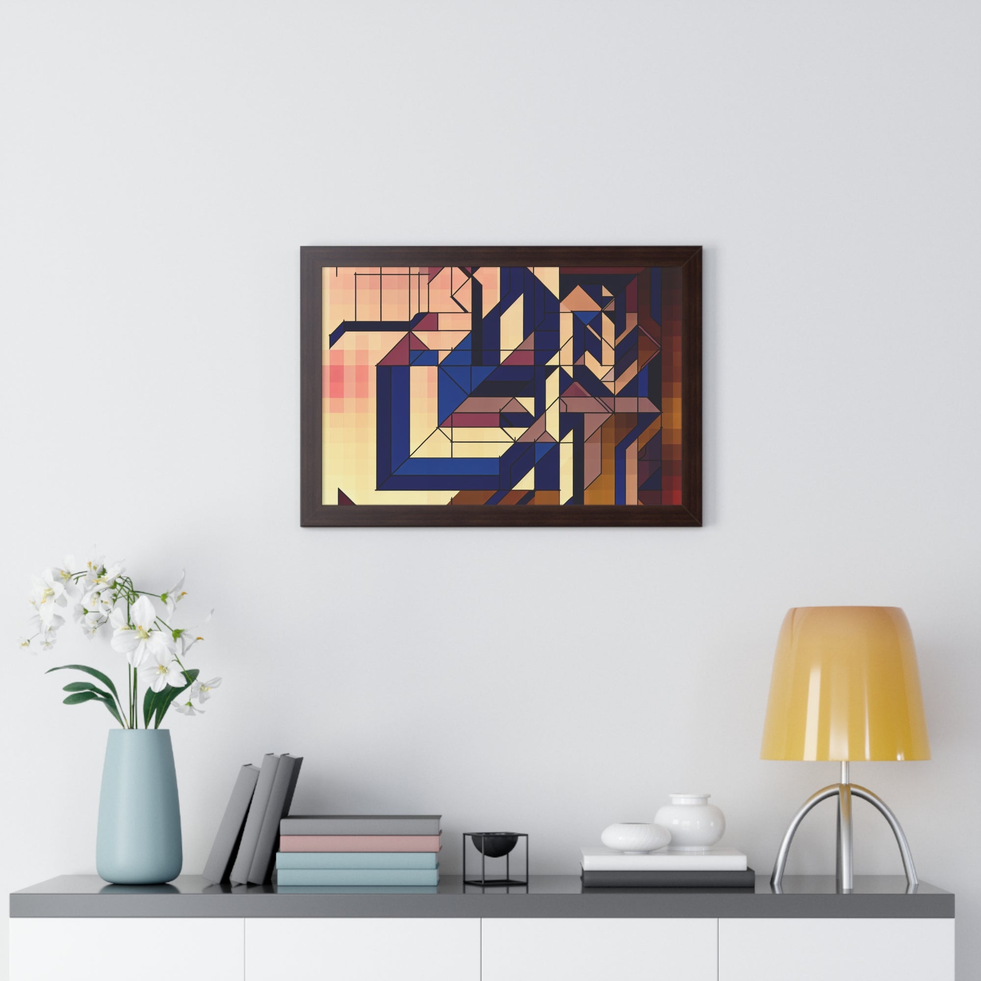 Fluid Geometry and Harmony | Framed Print