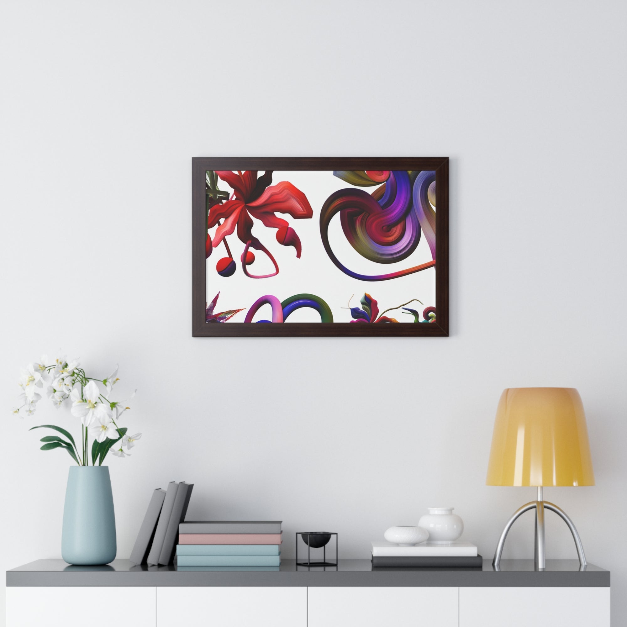 Botanical Whirl and Bloom | Framed Print