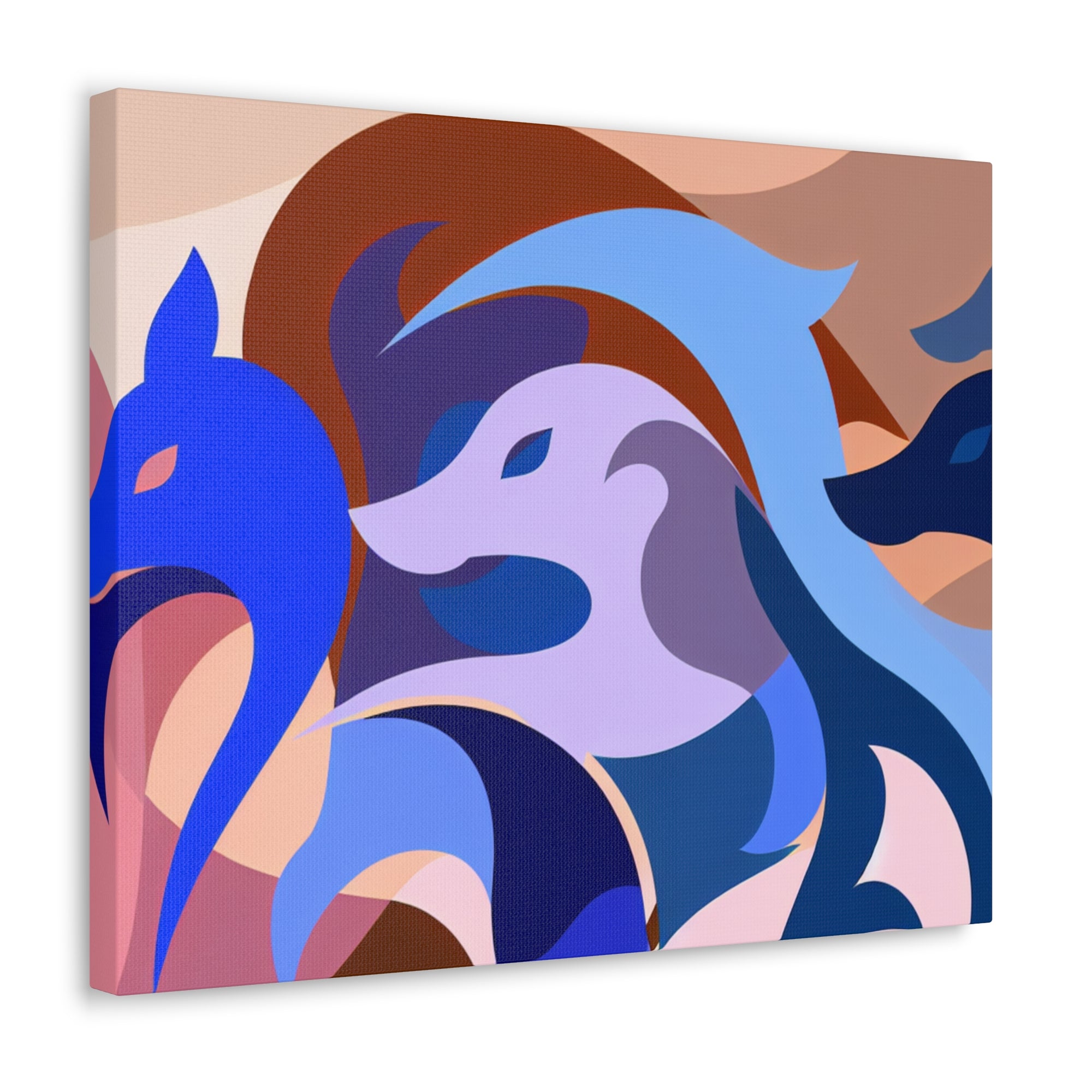 Foxes in Fluidity | Canvas