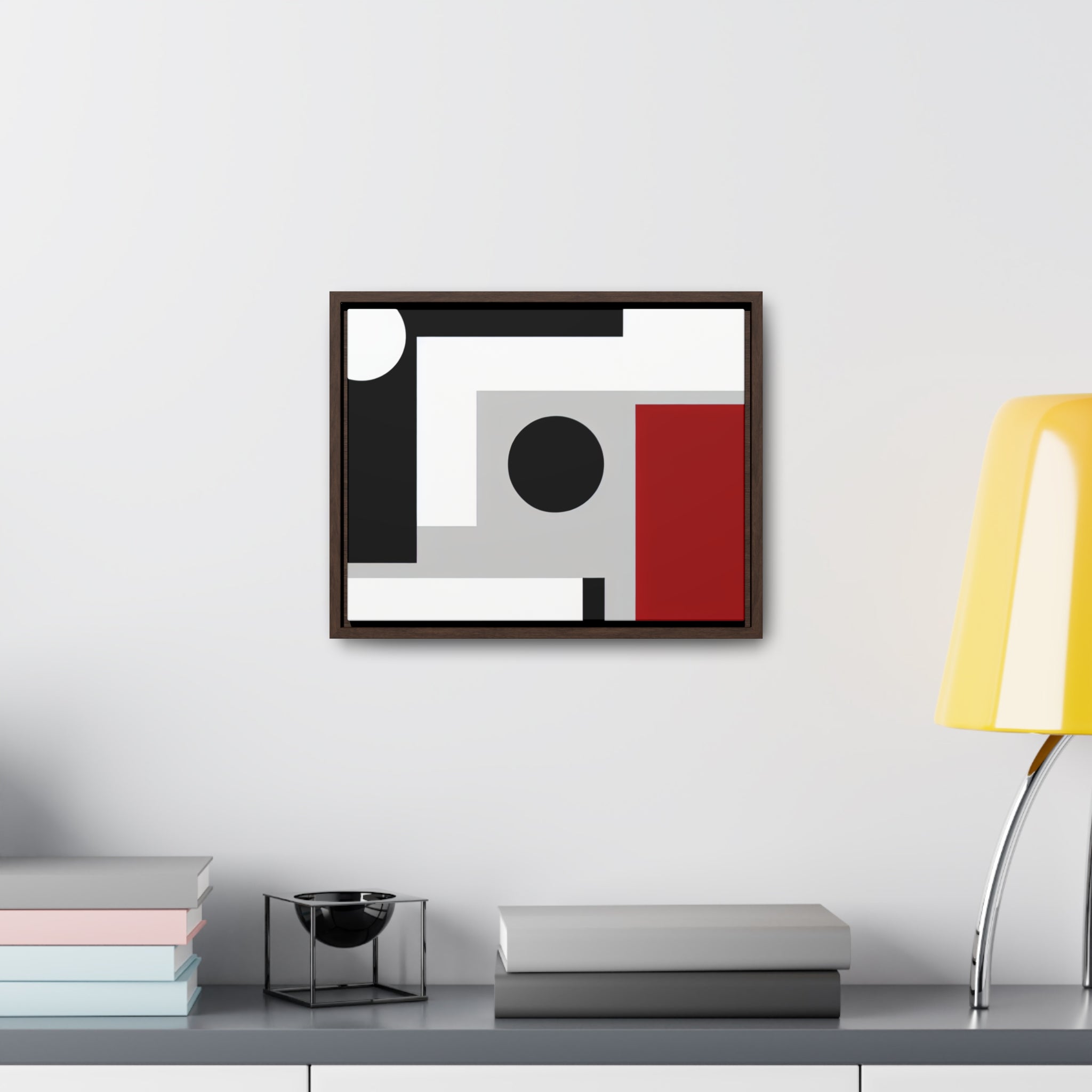 Geometric Reverie and Contrast | Framed Canvas