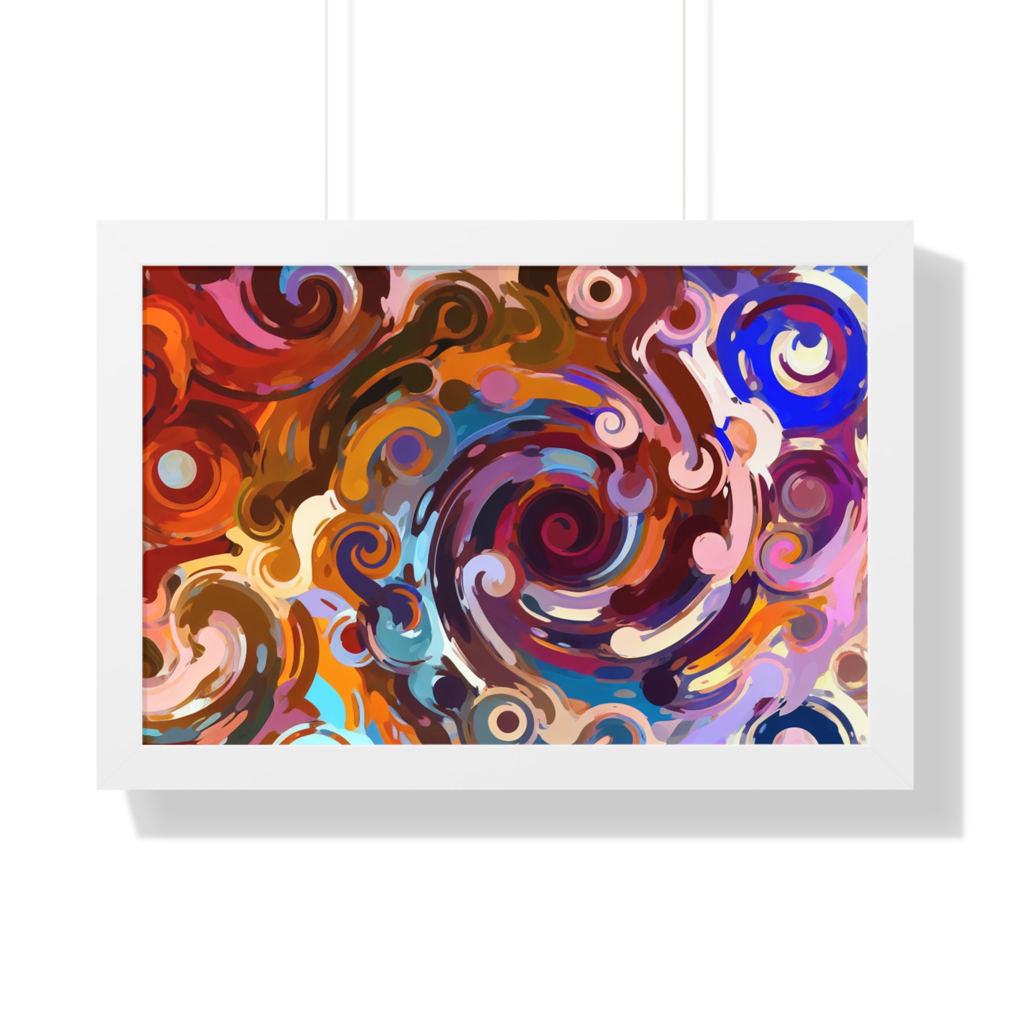 Elysian Whirls and Splashes | Framed Print