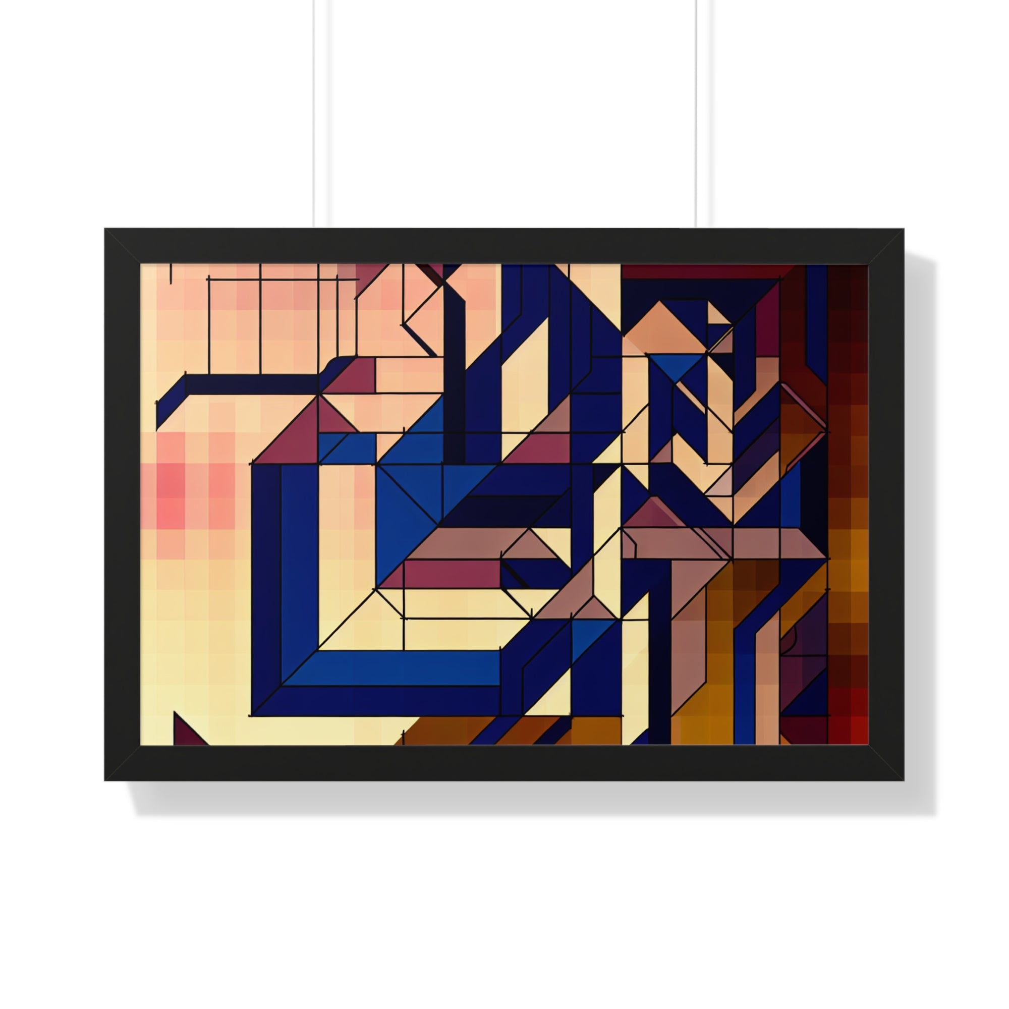 Fluid Geometry and Harmony | Framed Print