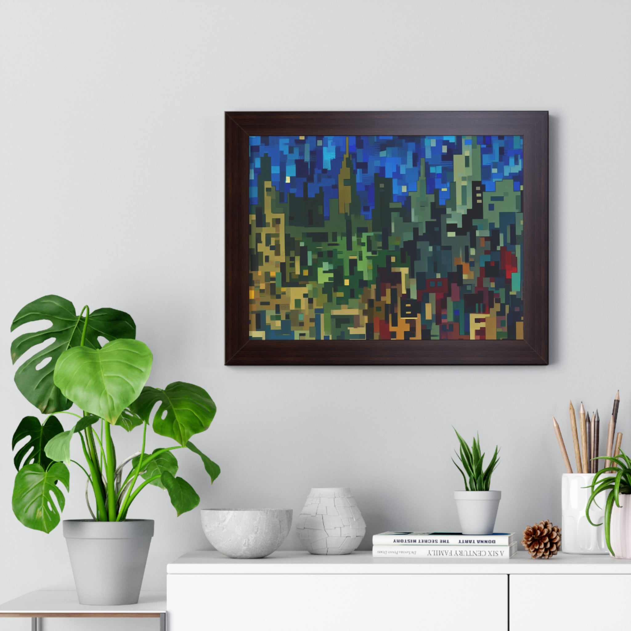 Metalline Urban Reverie | Framed Print