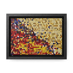 Hexagonal Warmth and Motion | Framed Canvas