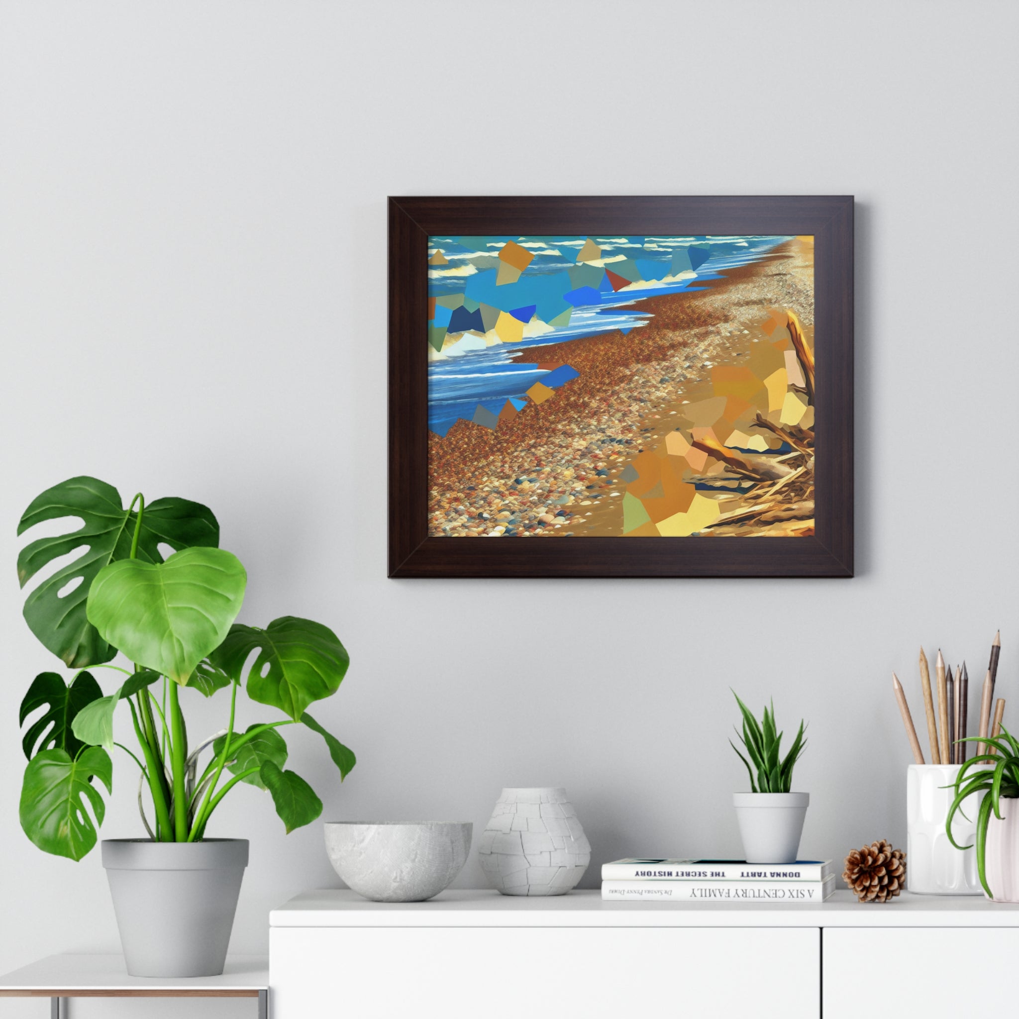 Tidal Whispers and Sunlight | Framed Print