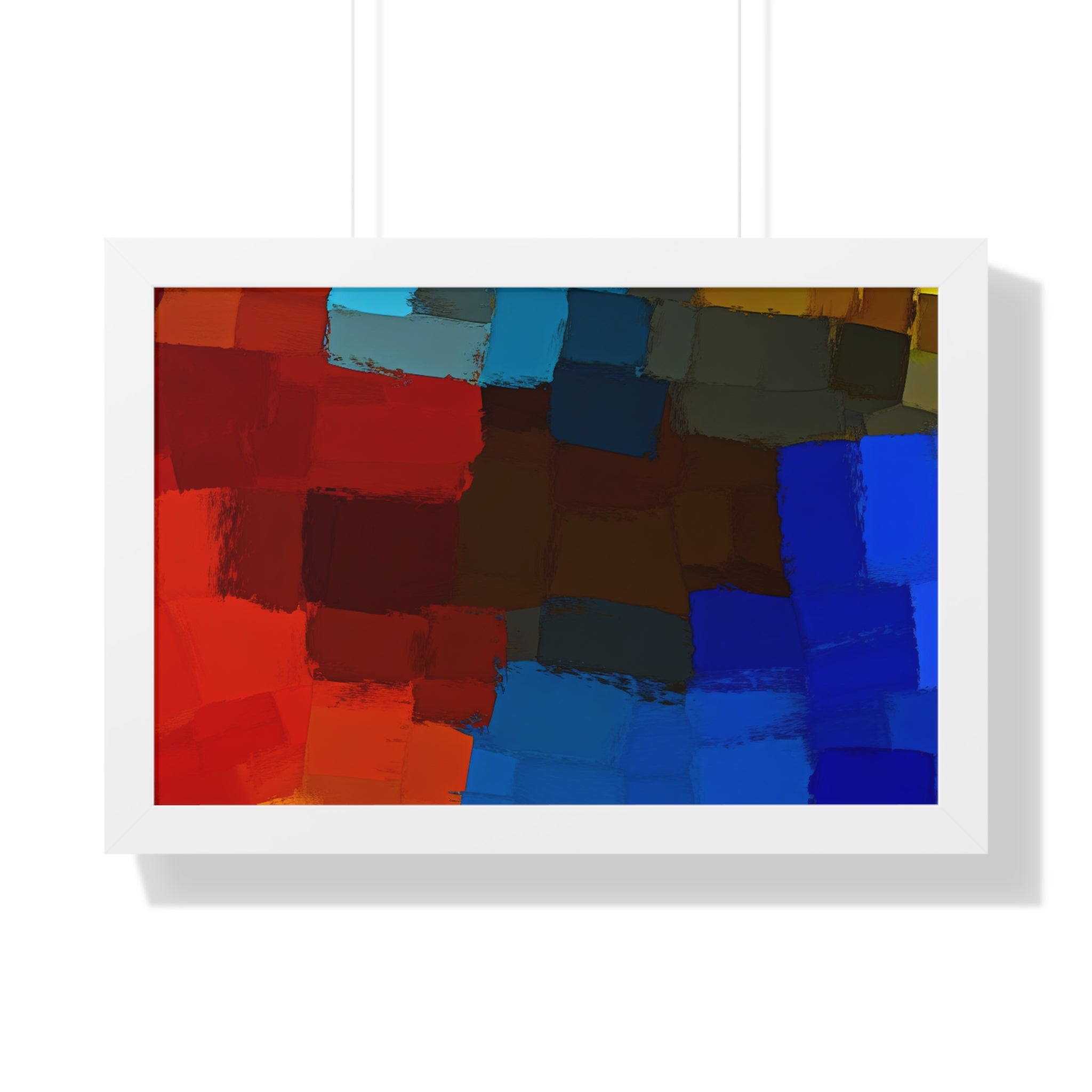 Chromatic Interplay and Duet | Framed Print