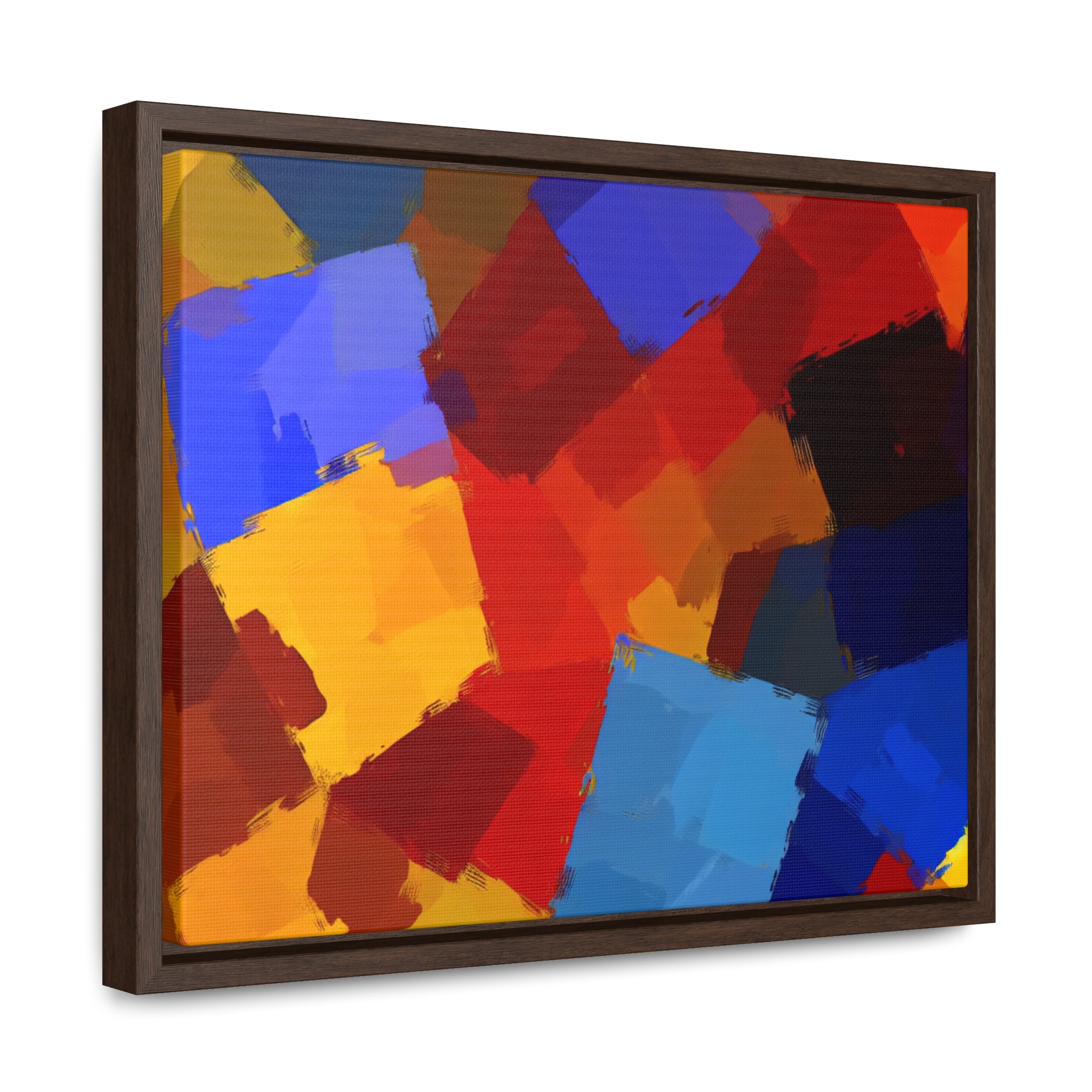 Prismatic Whirl and Flow | Framed Canvas