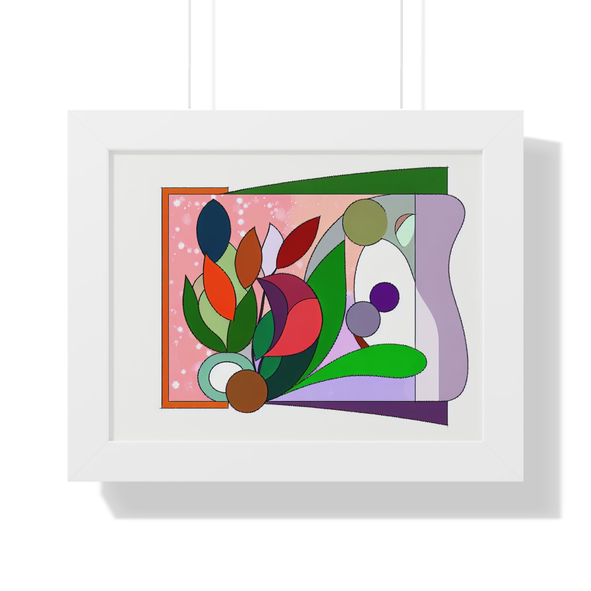 Verdant Whispers and Blooms | Framed Print