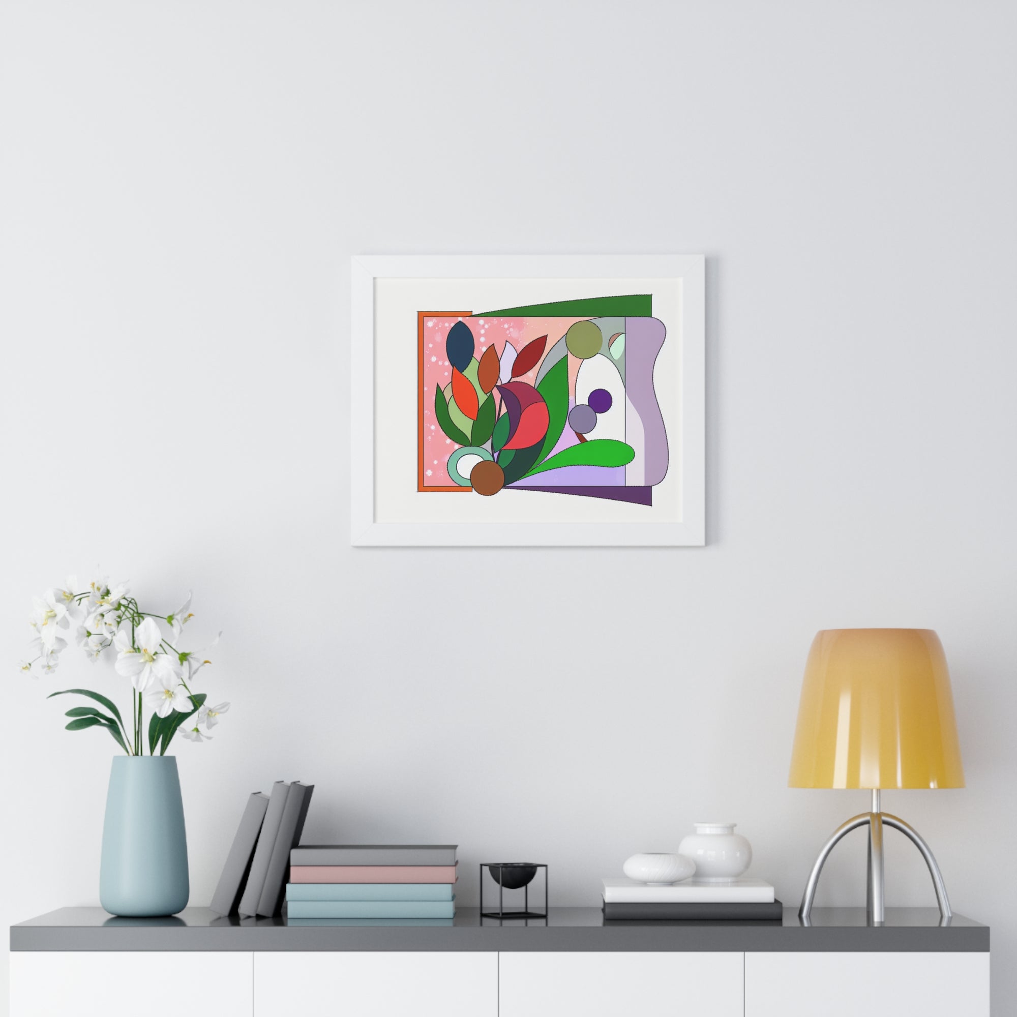 Verdant Whispers and Blooms | Framed Print