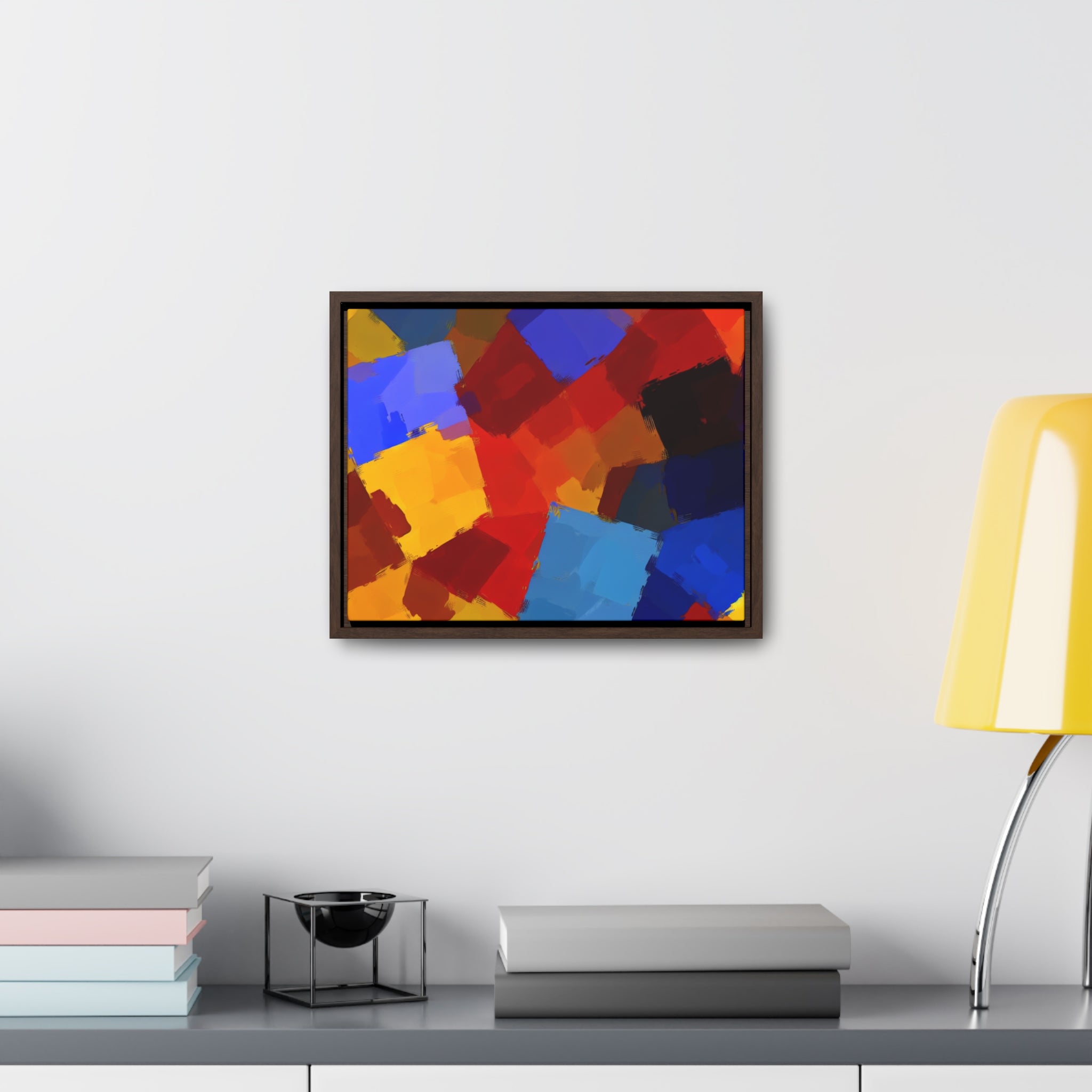 Prismatic Whirl and Flow | Framed Canvas