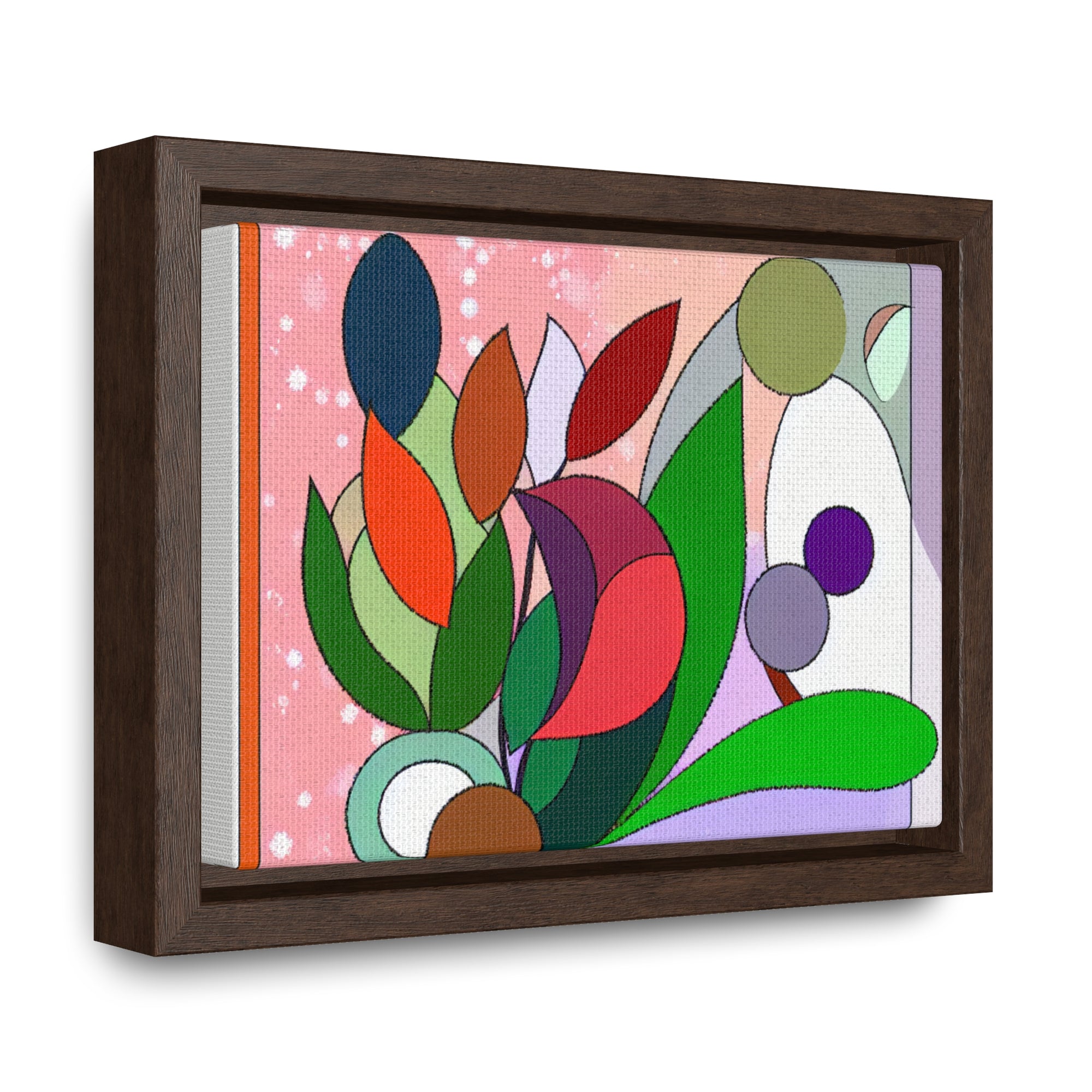 Verdant Whispers and Blooms | Framed Canvas