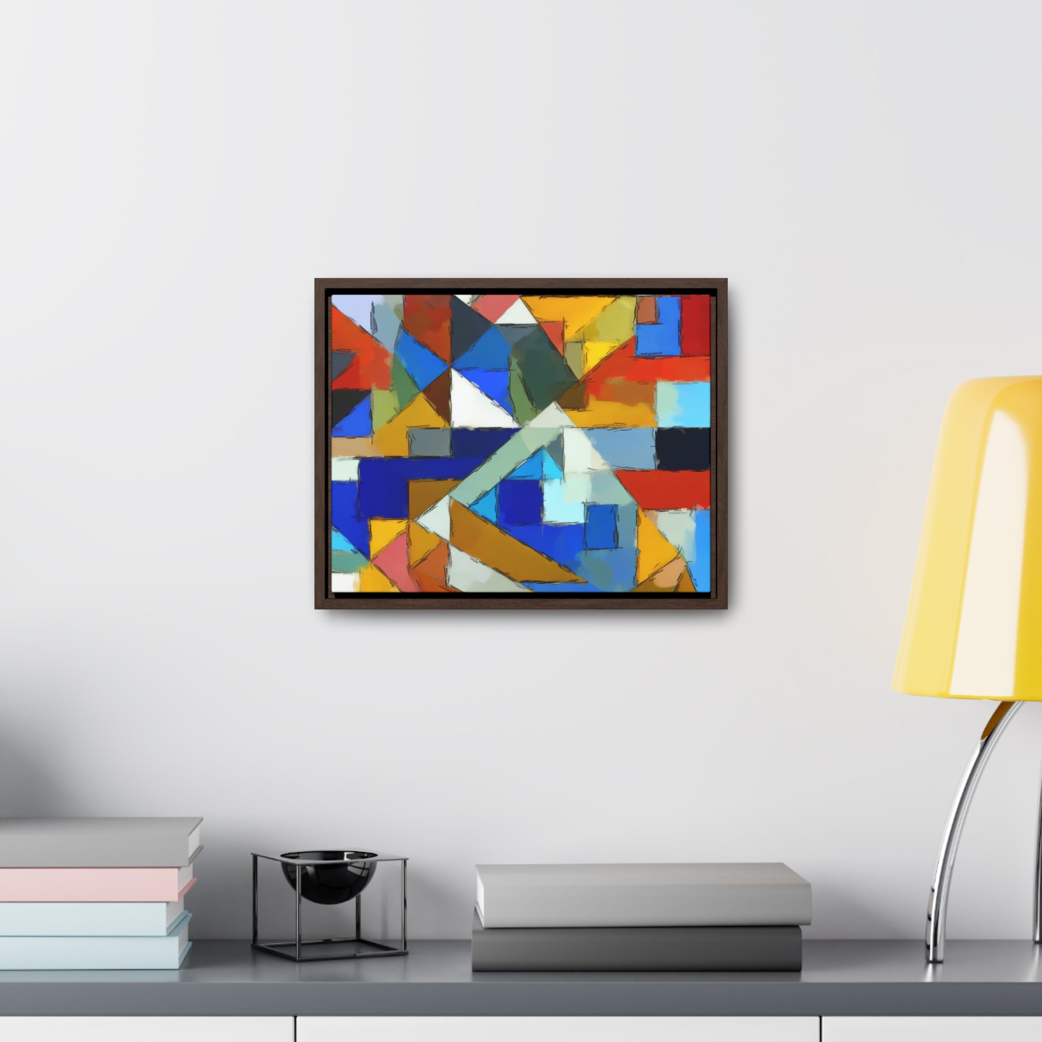 Geometric Pulse and Color | Framed Canvas