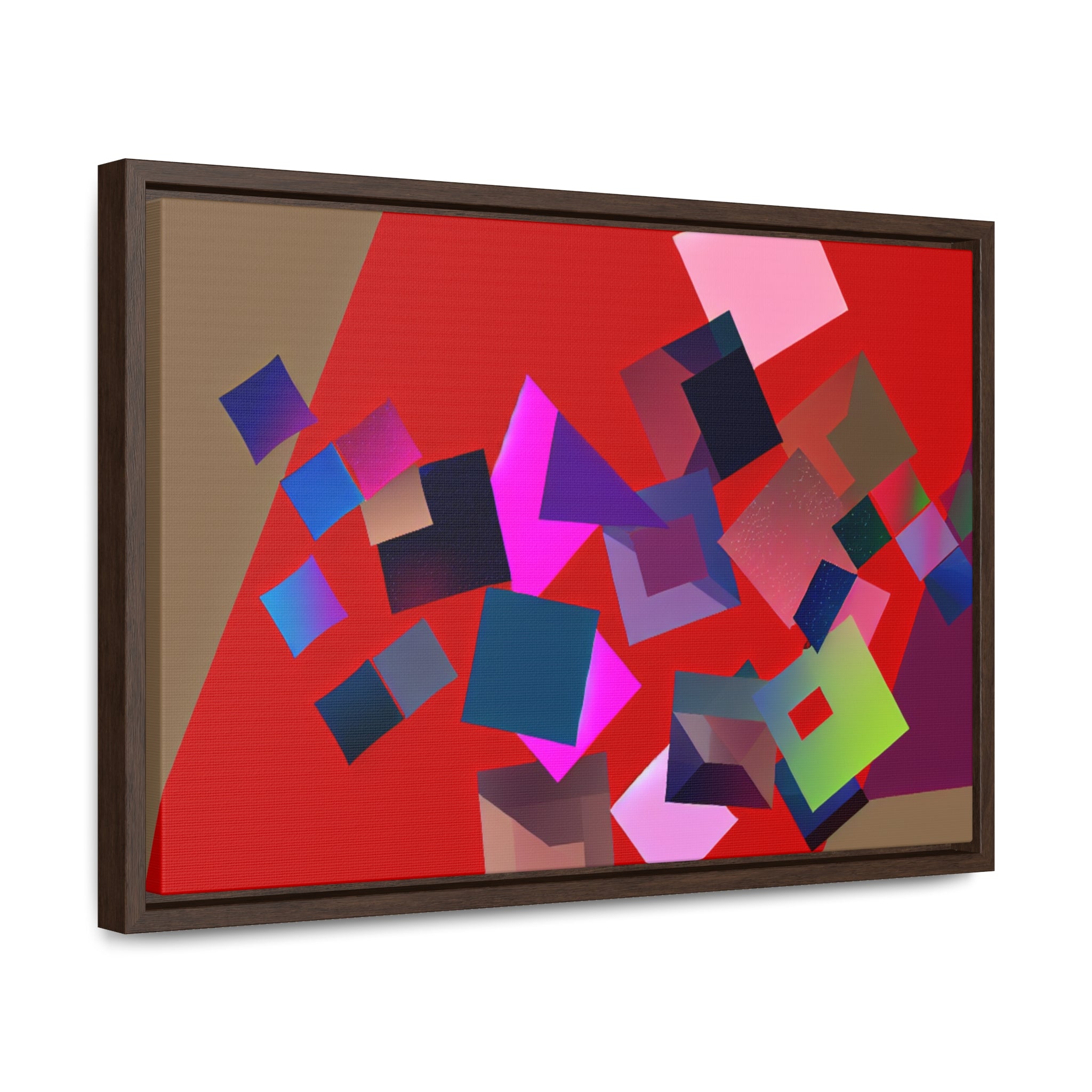 Vibrant Square Serenade | Framed Canvas