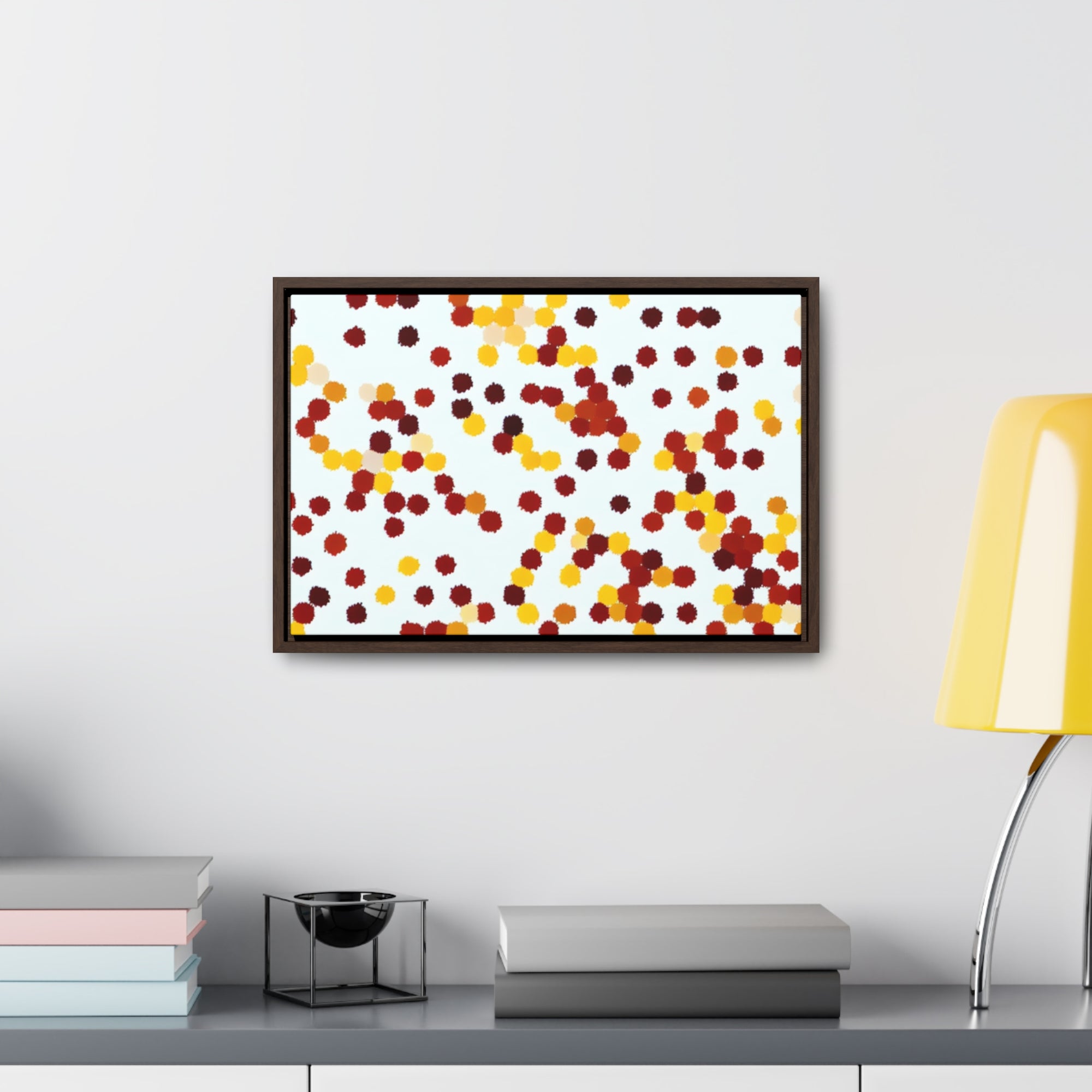 Ebullient Dots of Harmony | Framed Canvas