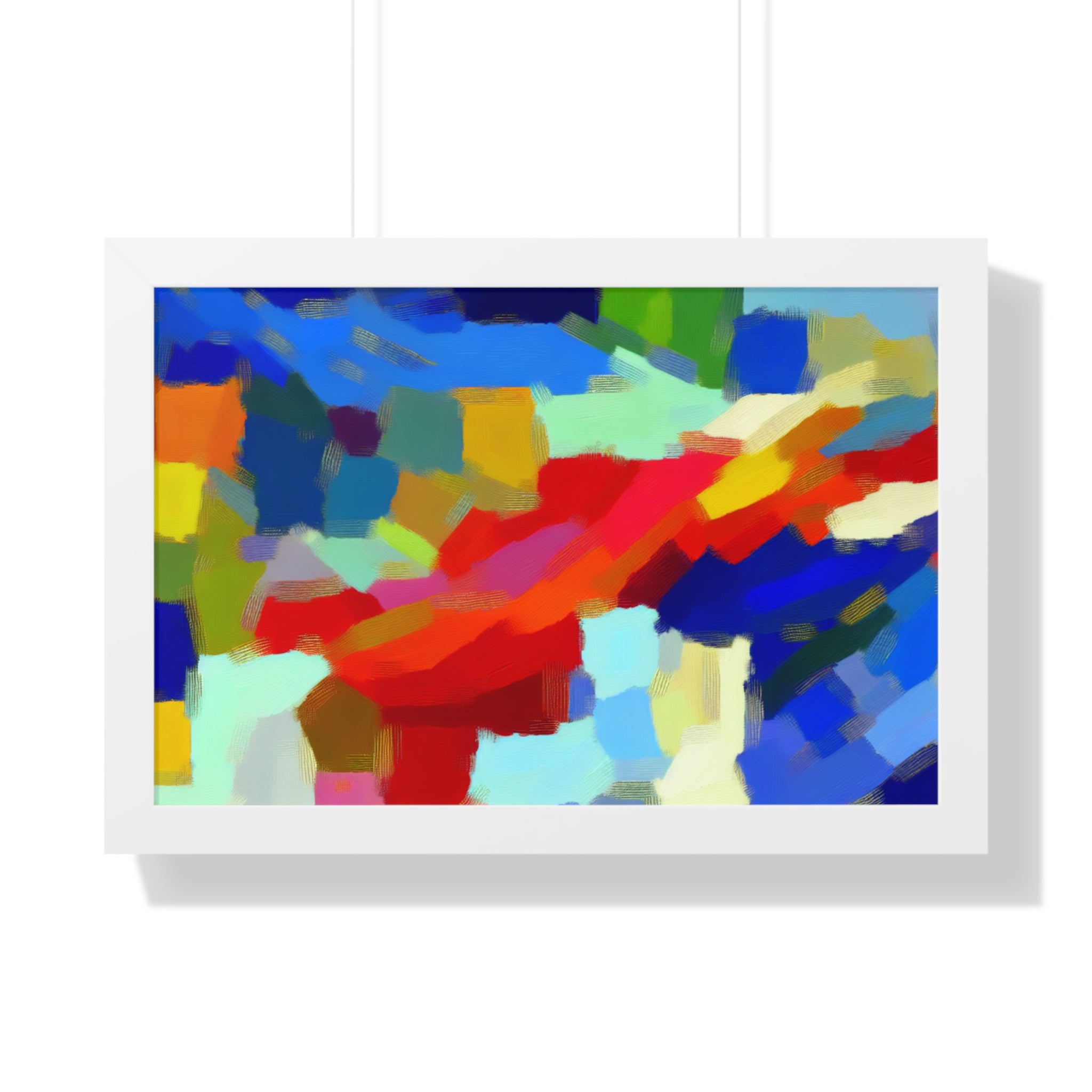 Rhythmic Color Dance | Framed Print