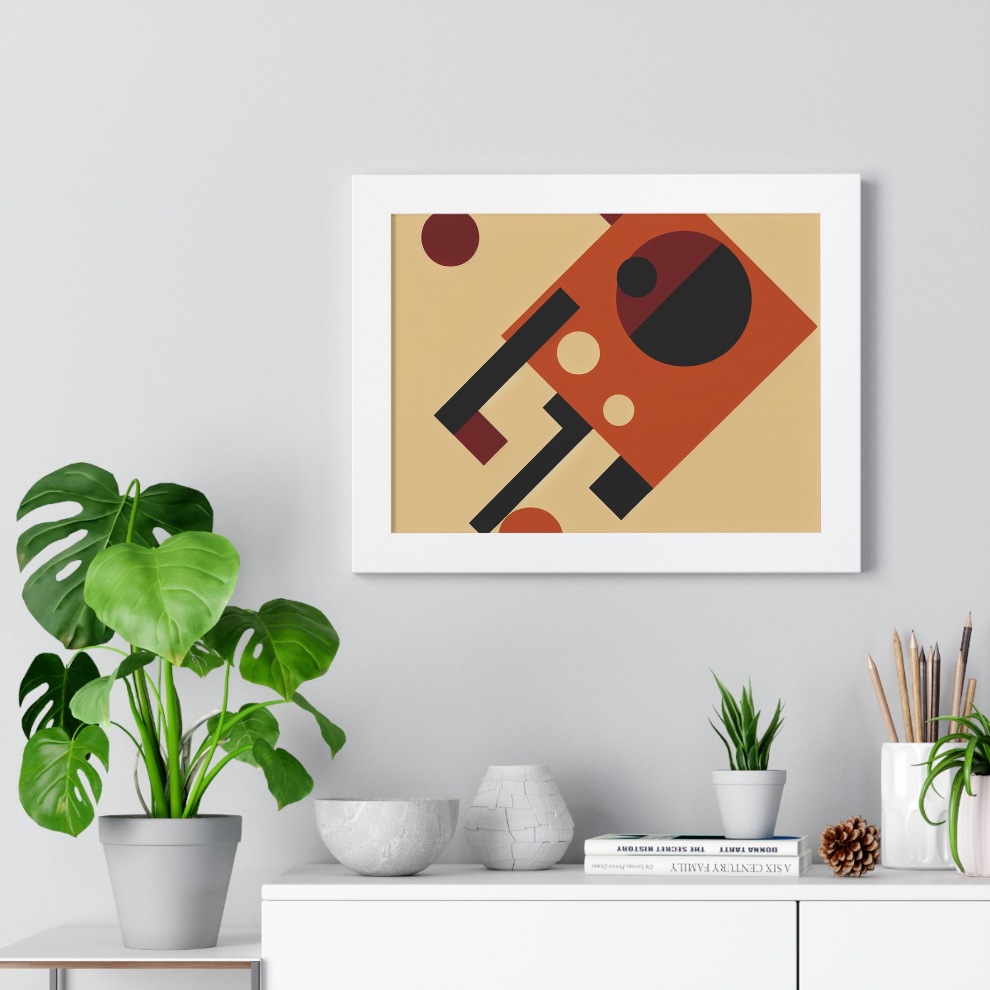 Fiery Harmony of Shapes | Framed Print