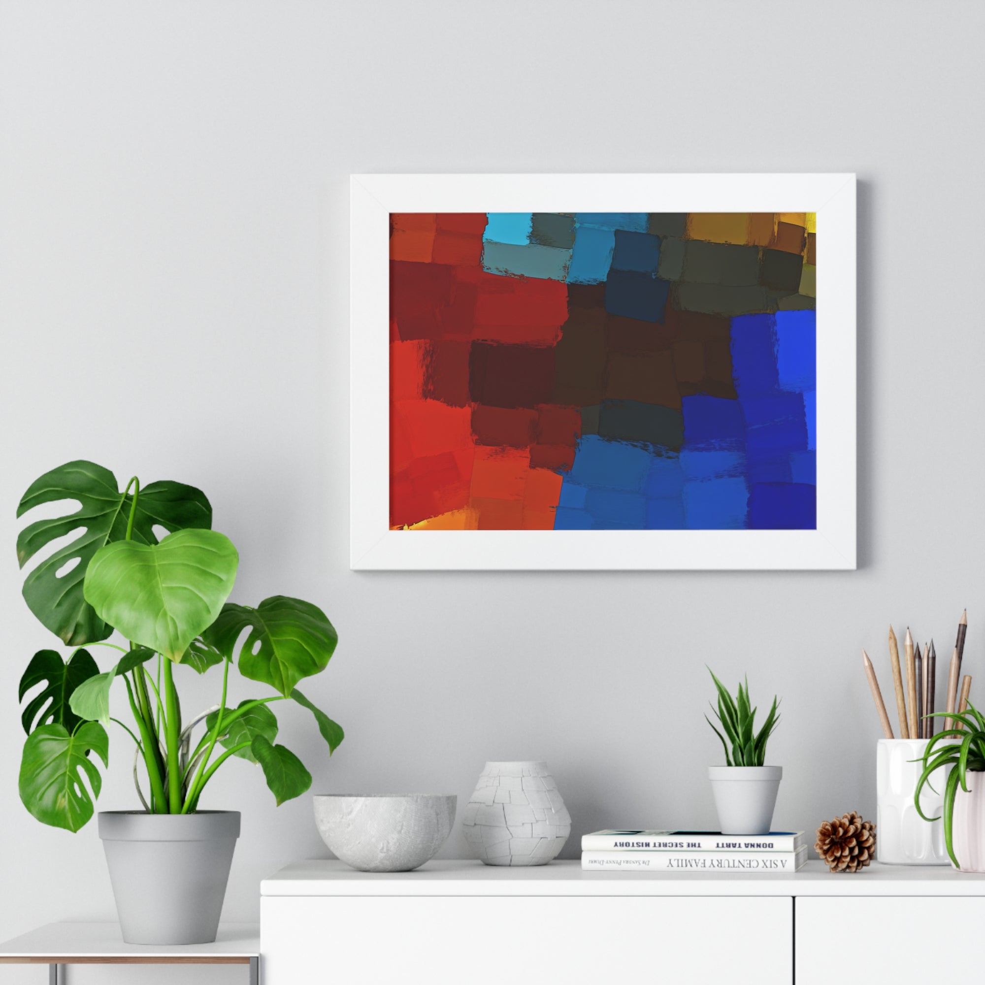 Chromatic Interplay and Duet | Framed Print