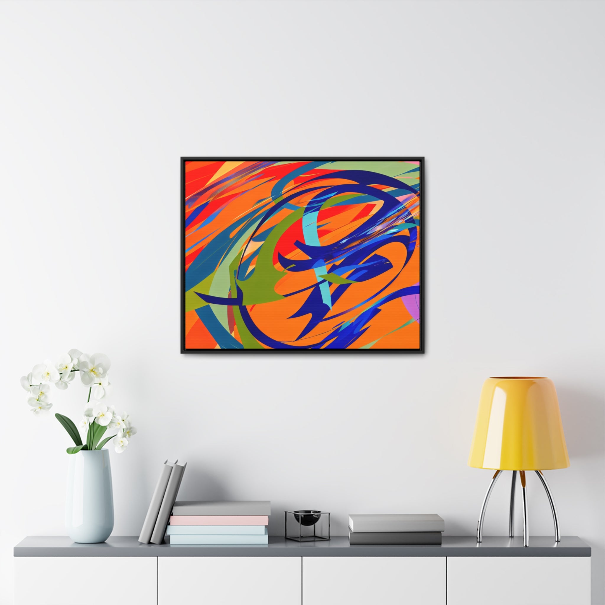 Chromatic Reverie and Motion | Framed Canvas