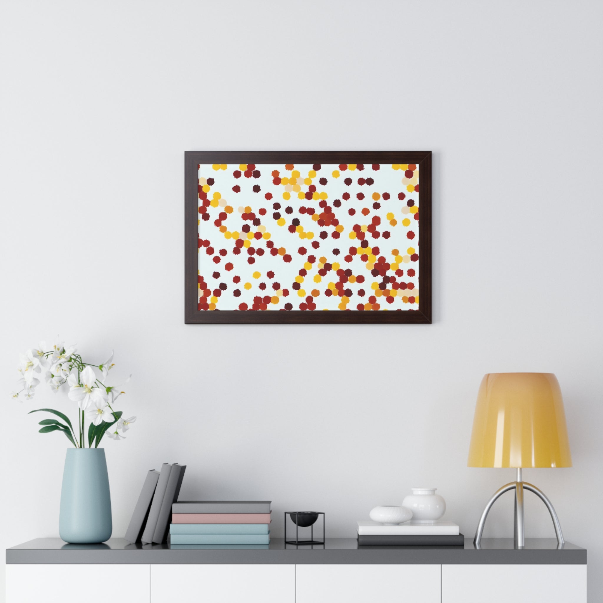 Ebullient Dots of Harmony | Framed Print