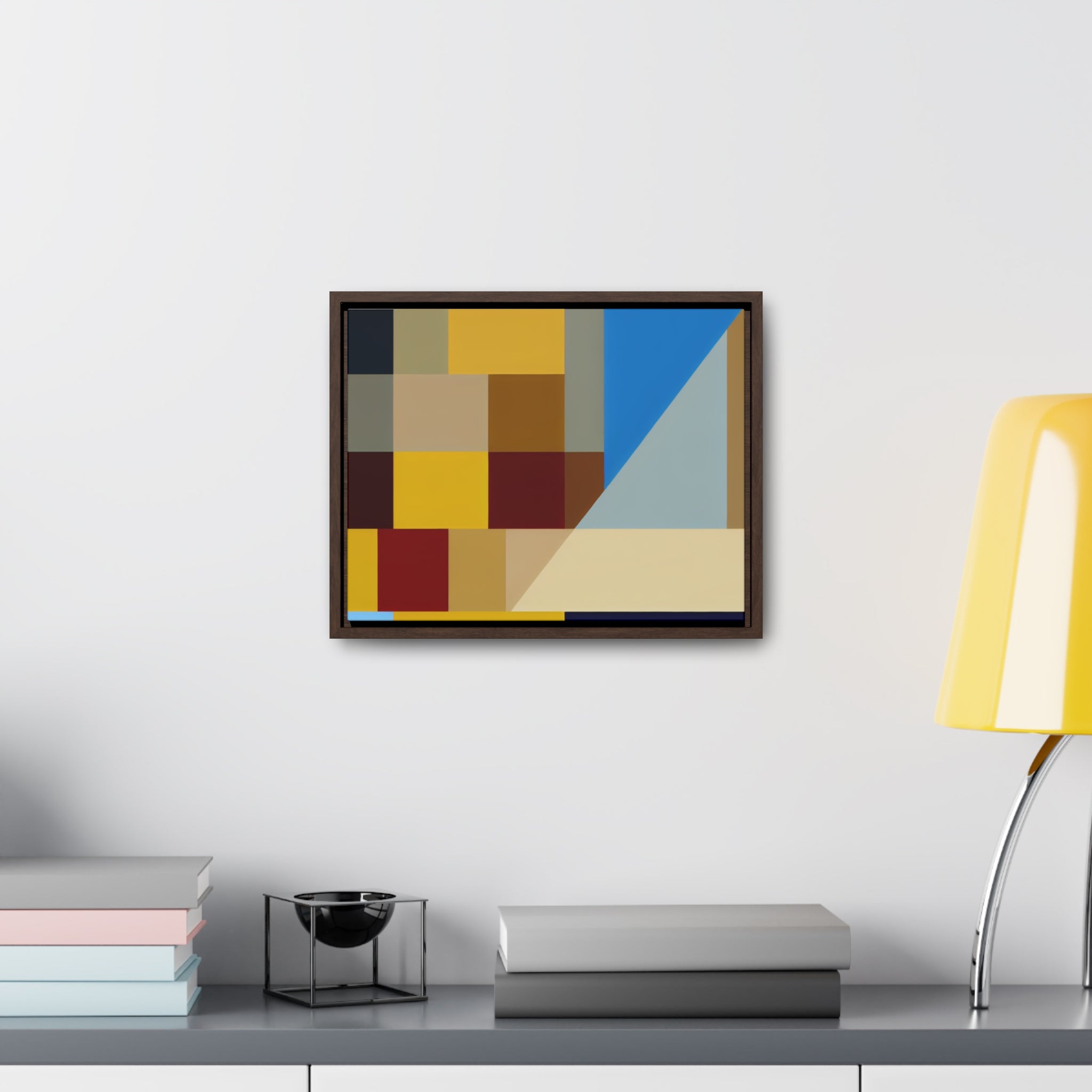 Colorful Geometric Symphony | Framed Canvas