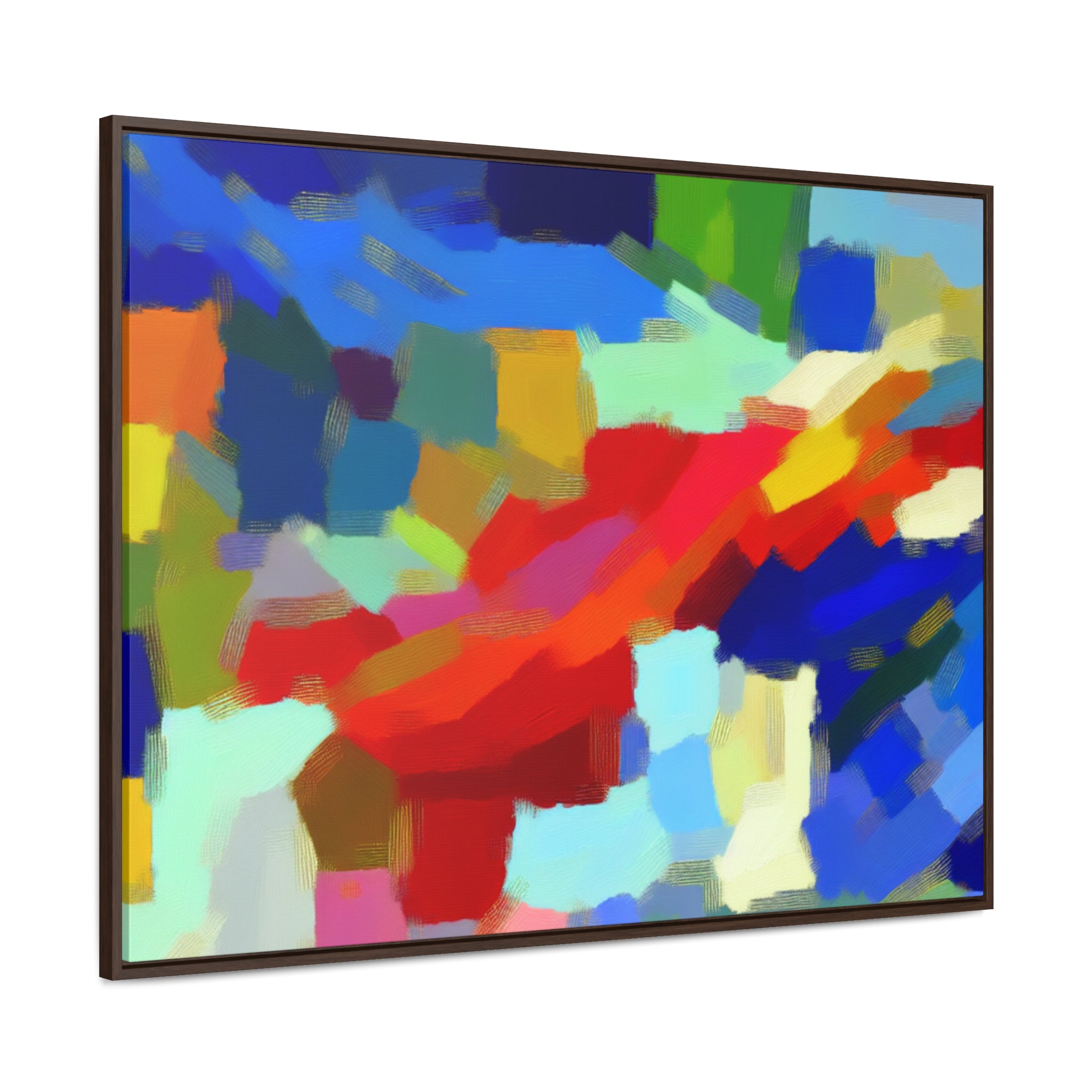 Rhythmic Color Dance | Framed Canvas