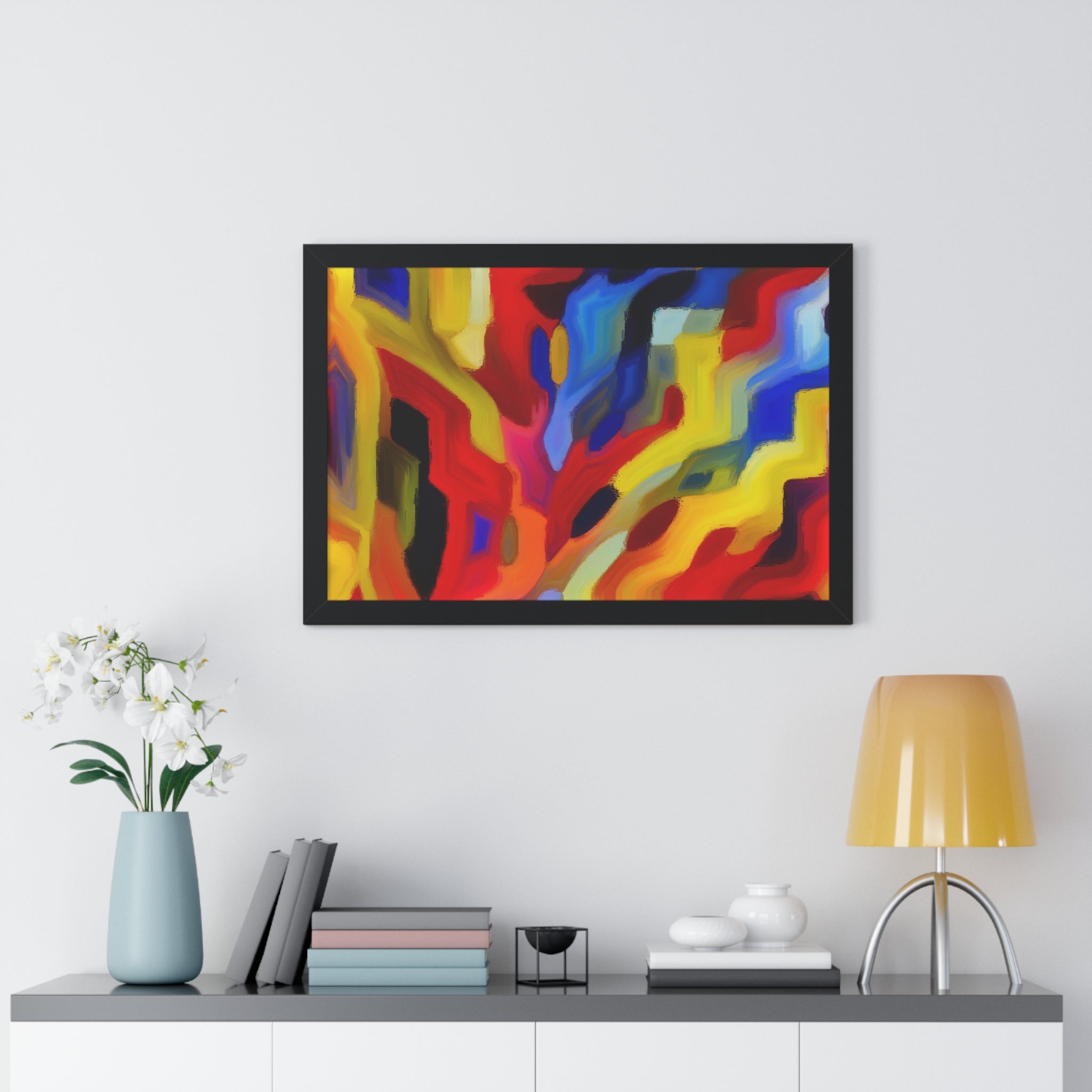 Chromatic Chaos Unveiled | Framed Print