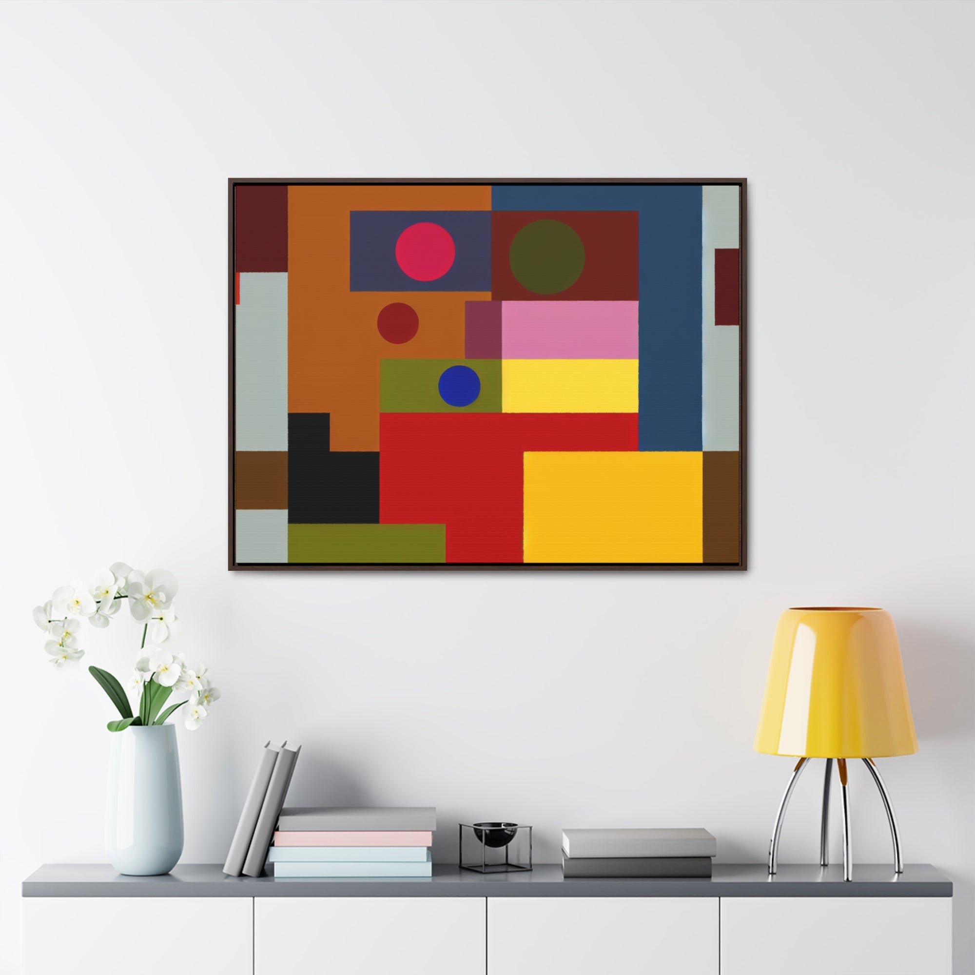 Radiant Geometry Unveiled | Framed Canvas