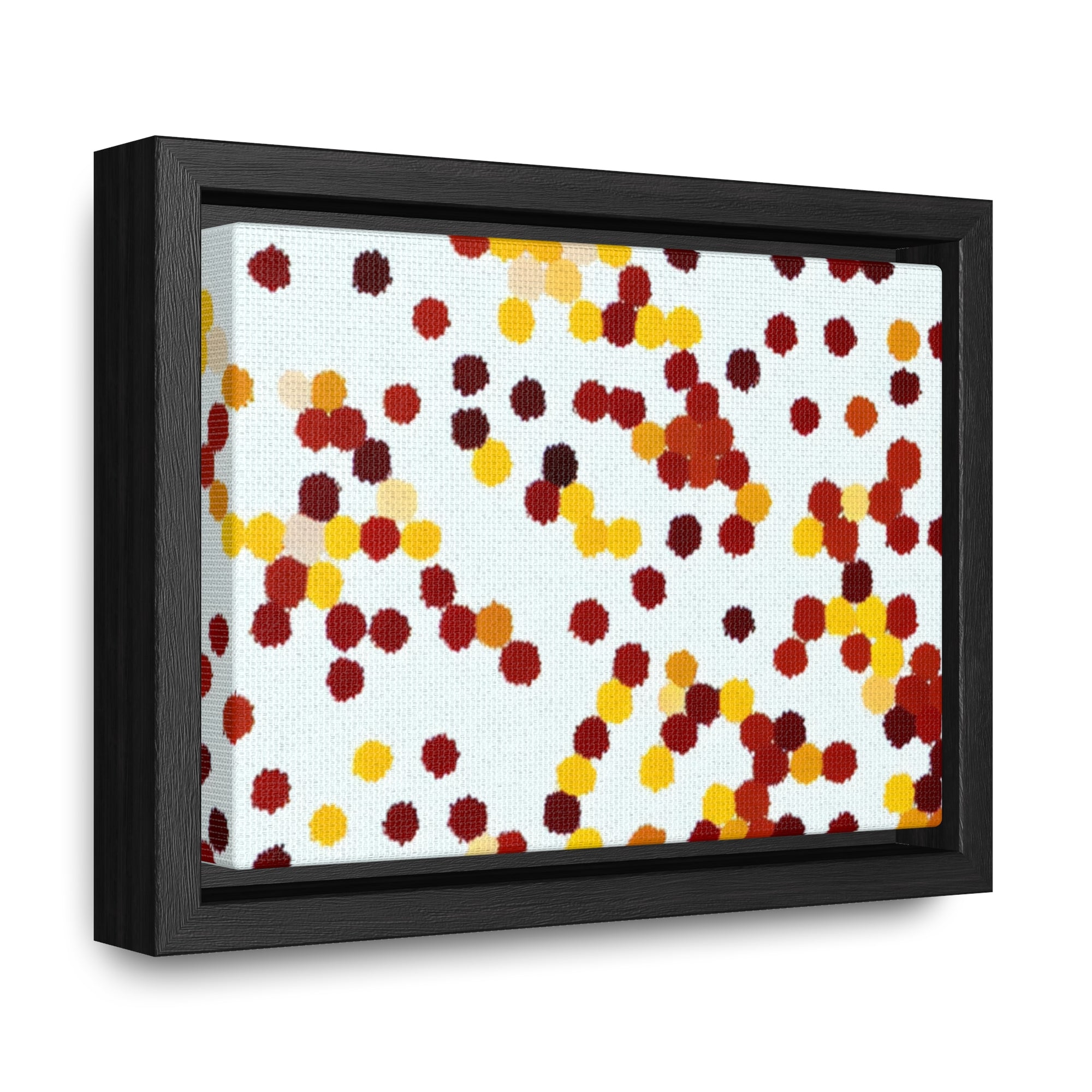 Ebullient Dots of Harmony | Framed Canvas