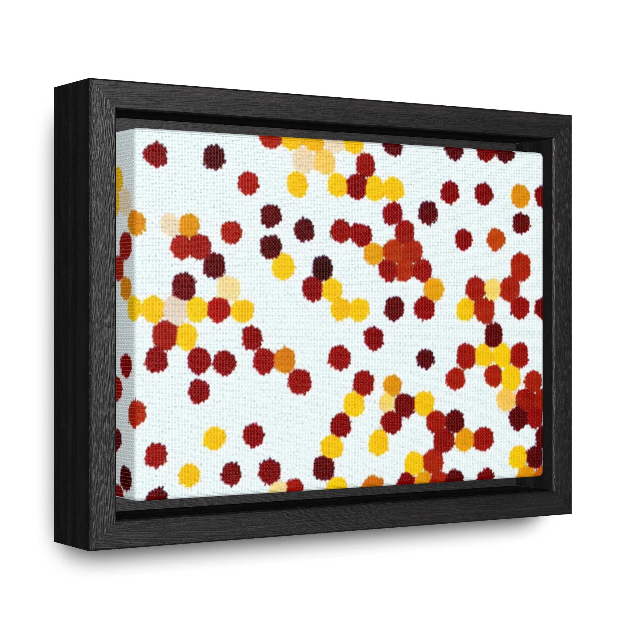 Ebullient Dots of Harmony | Framed Canvas