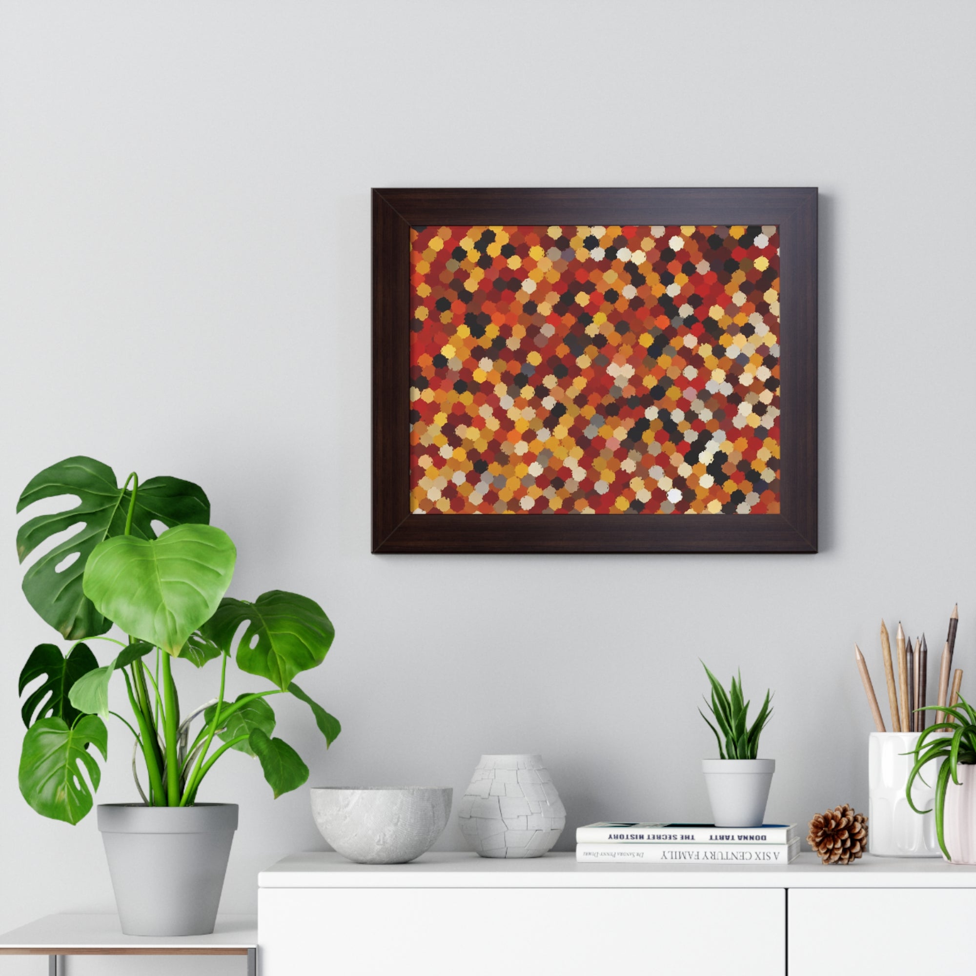 Radiant Dance of Circles | Framed Print