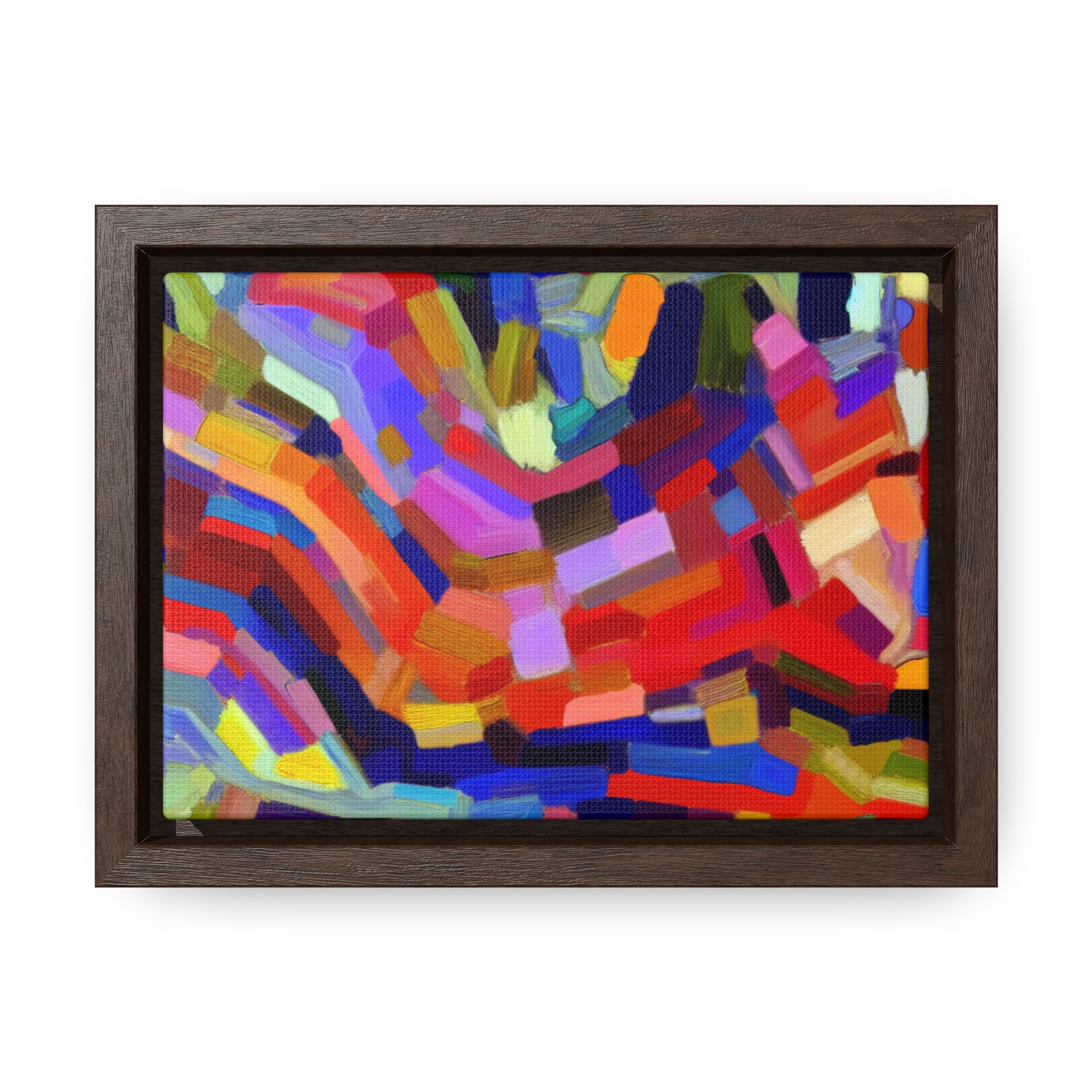 Vivid Echoes in Motion | Framed Canvas