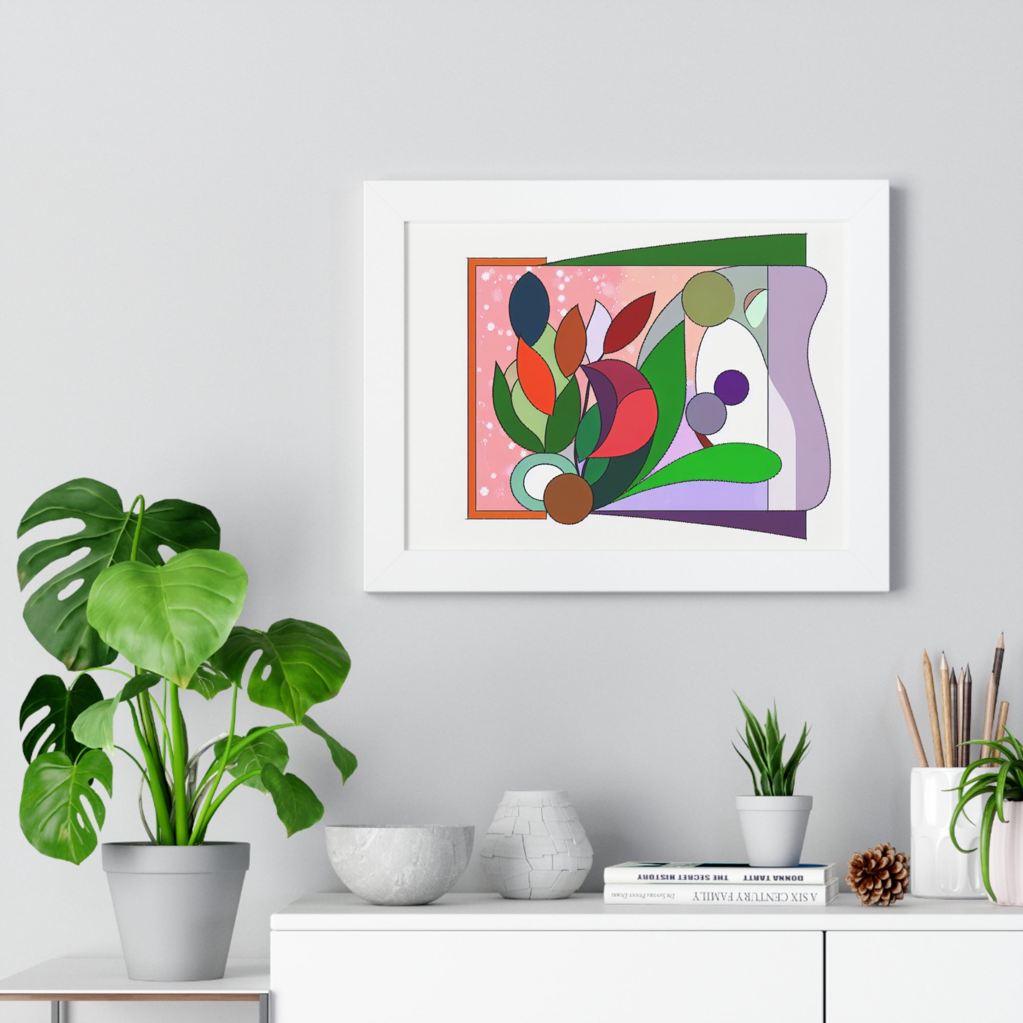 Verdant Whispers and Blooms | Framed Print