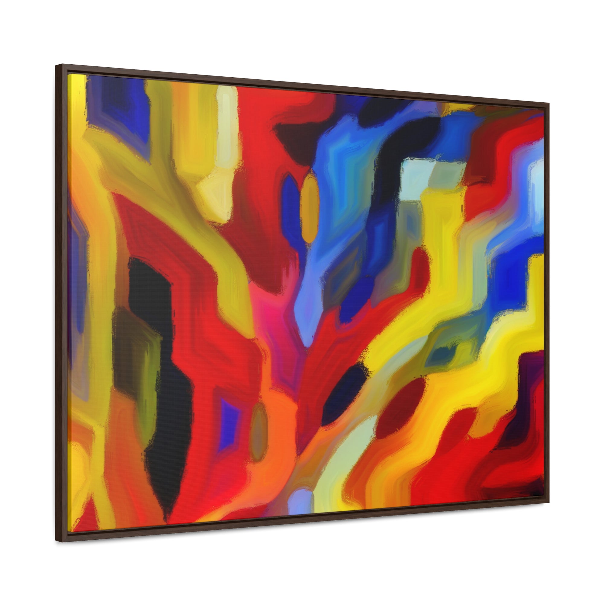 Chromatic Chaos Unveiled | Framed Canvas