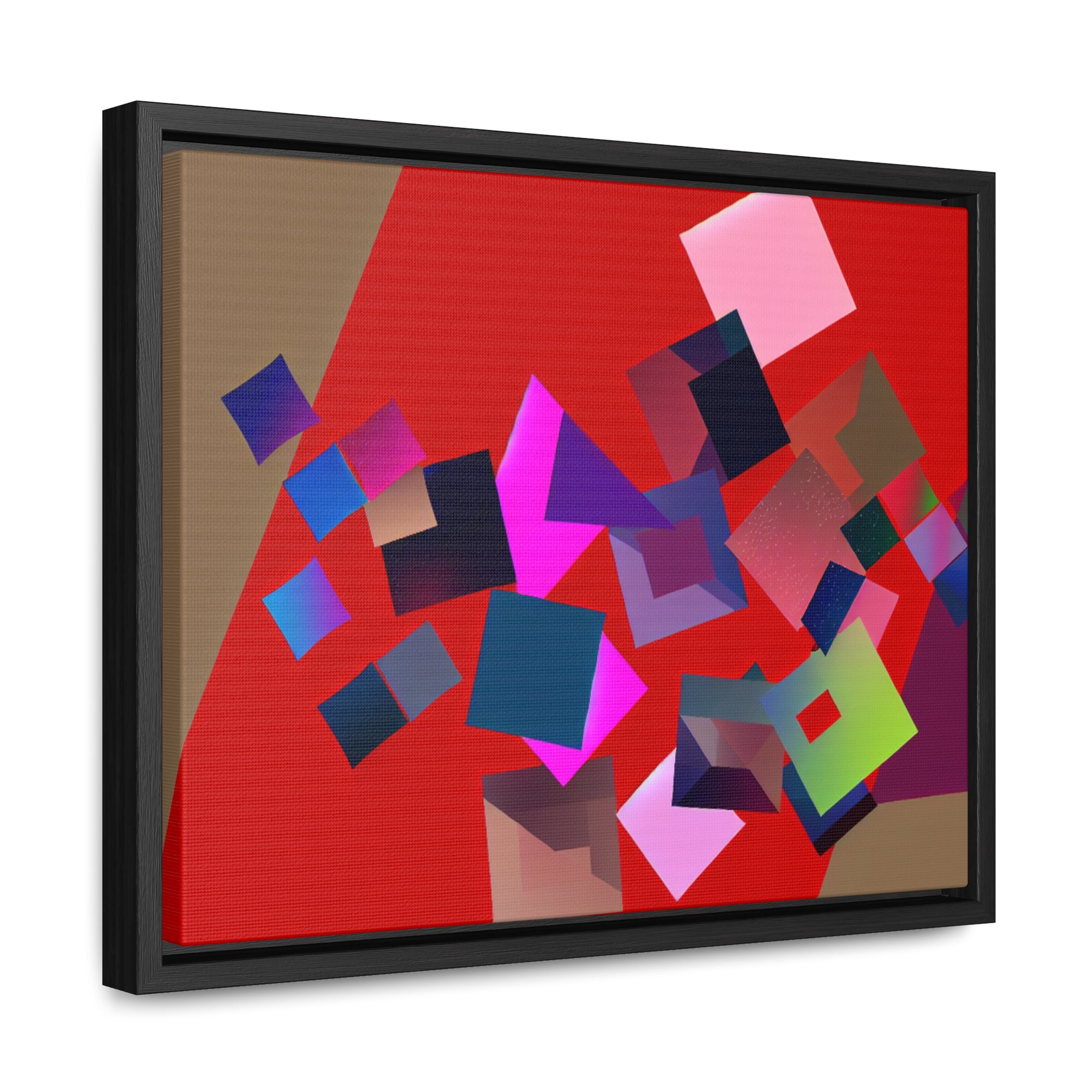 Vibrant Square Serenade | Framed Canvas