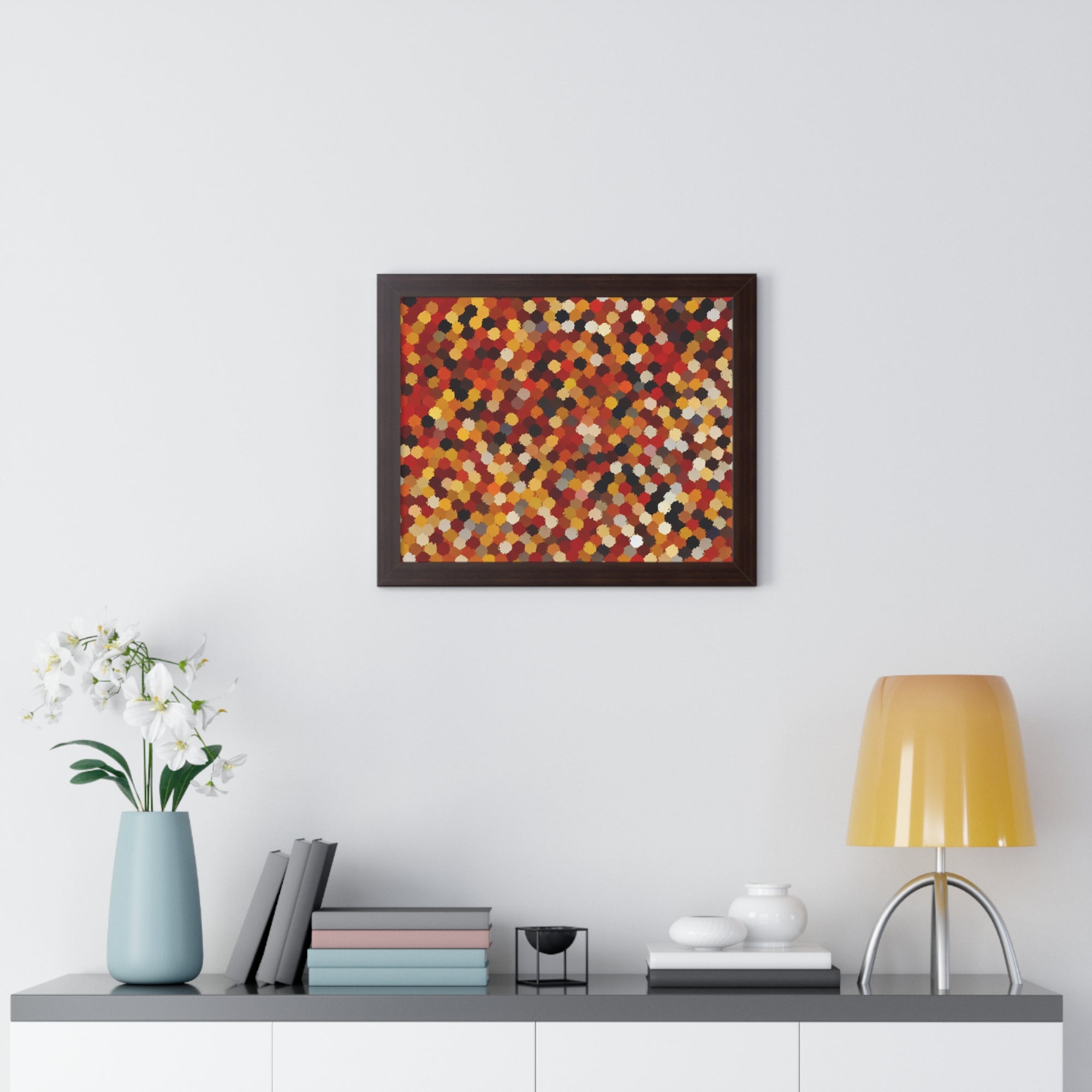 Radiant Dance of Circles | Framed Print